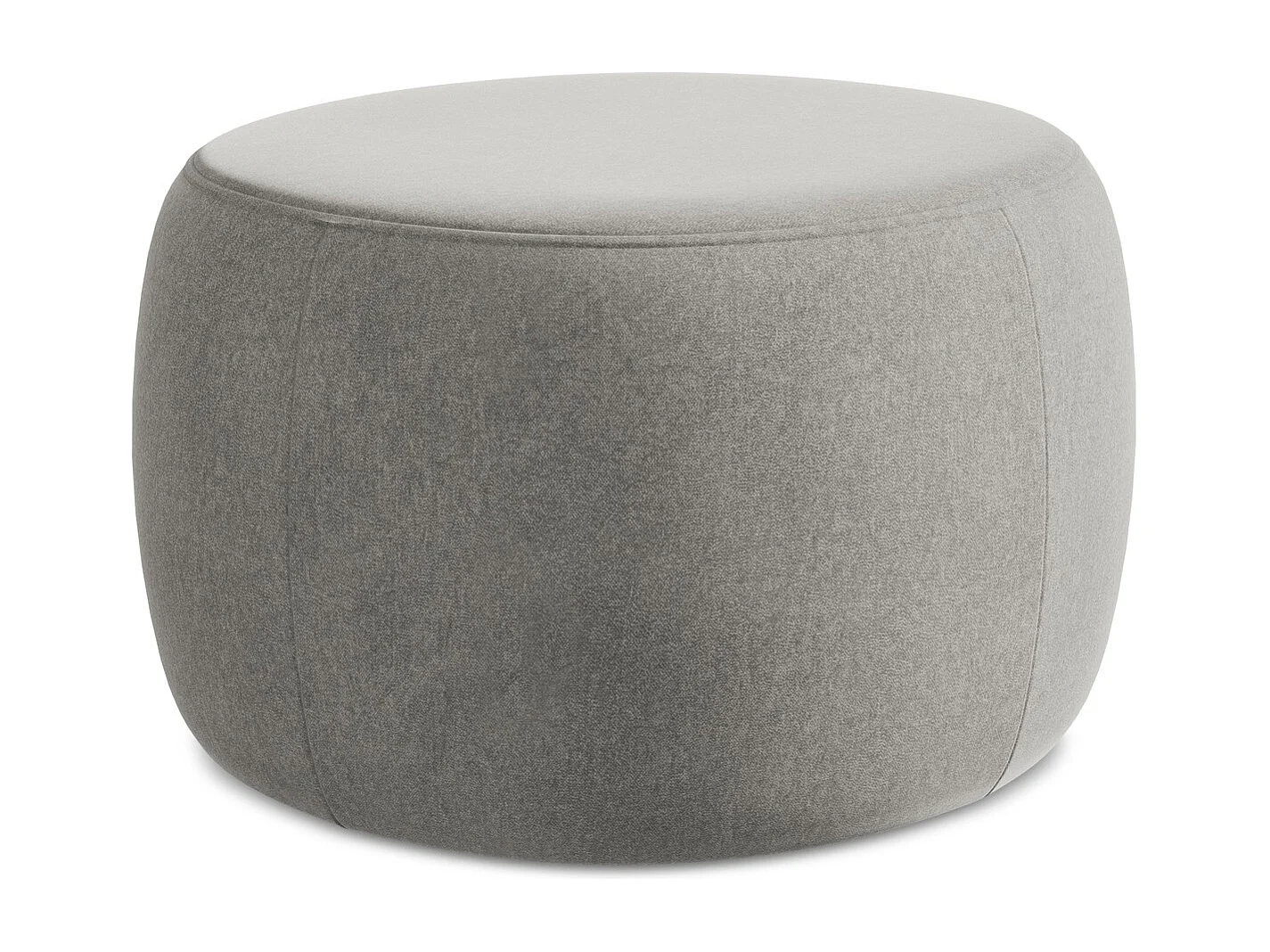 Pouf en Samt - gris - KOA
