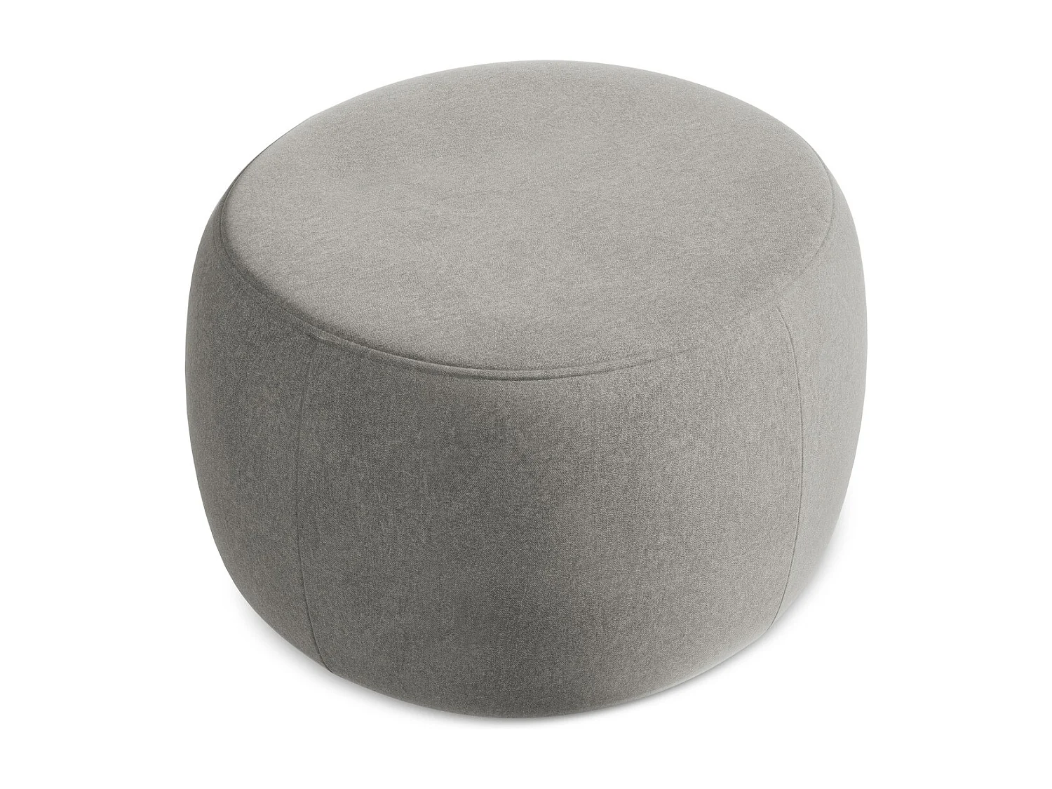 Pouf en Samt - gris - KOA