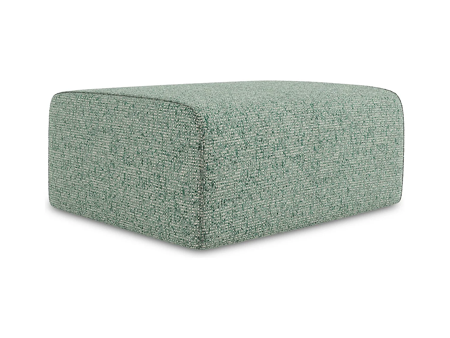 Pouf en Strukturstoff - vert clair - KALEA