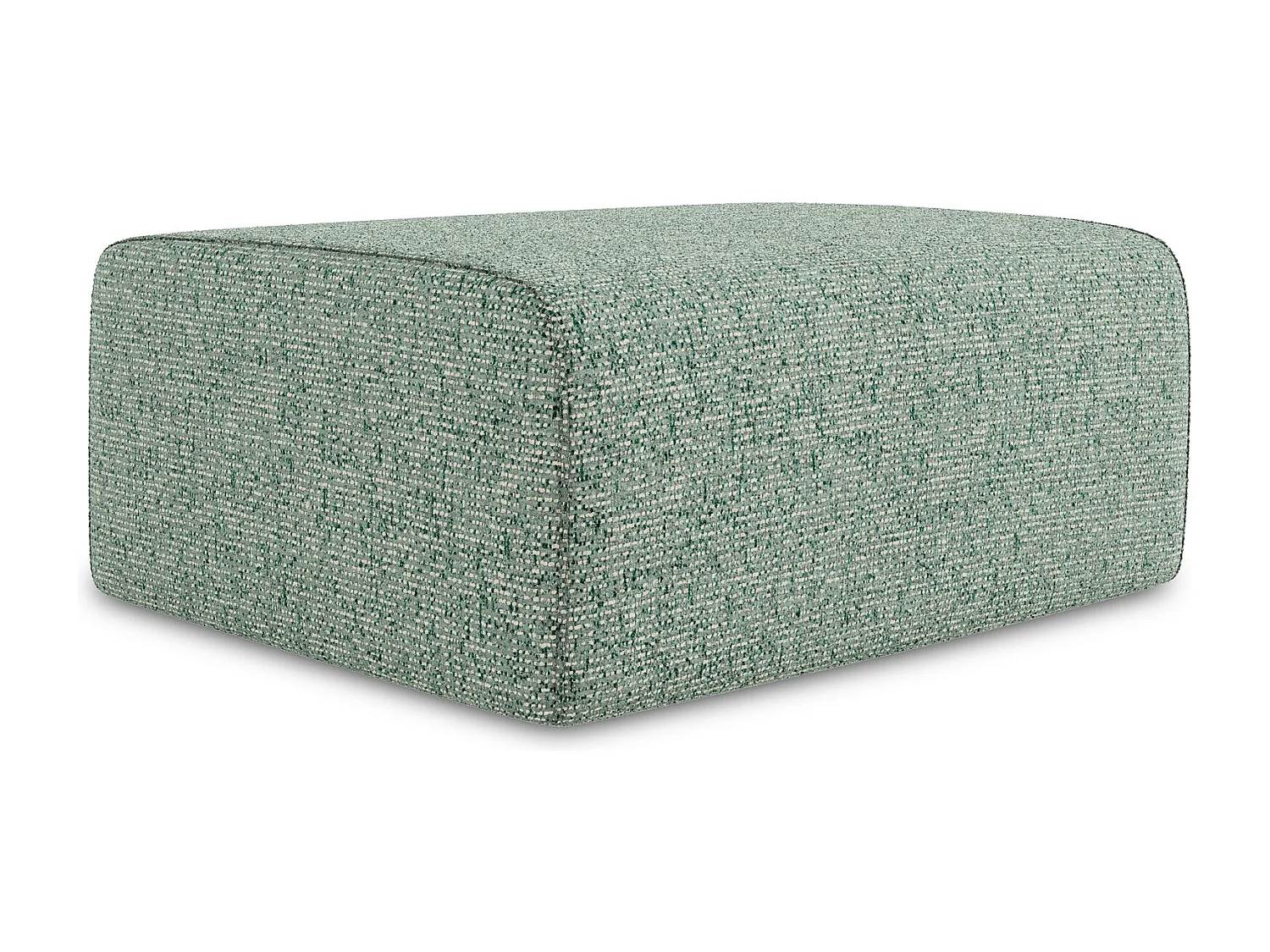 Pouf en Strukturstoff - vert clair - KALEA