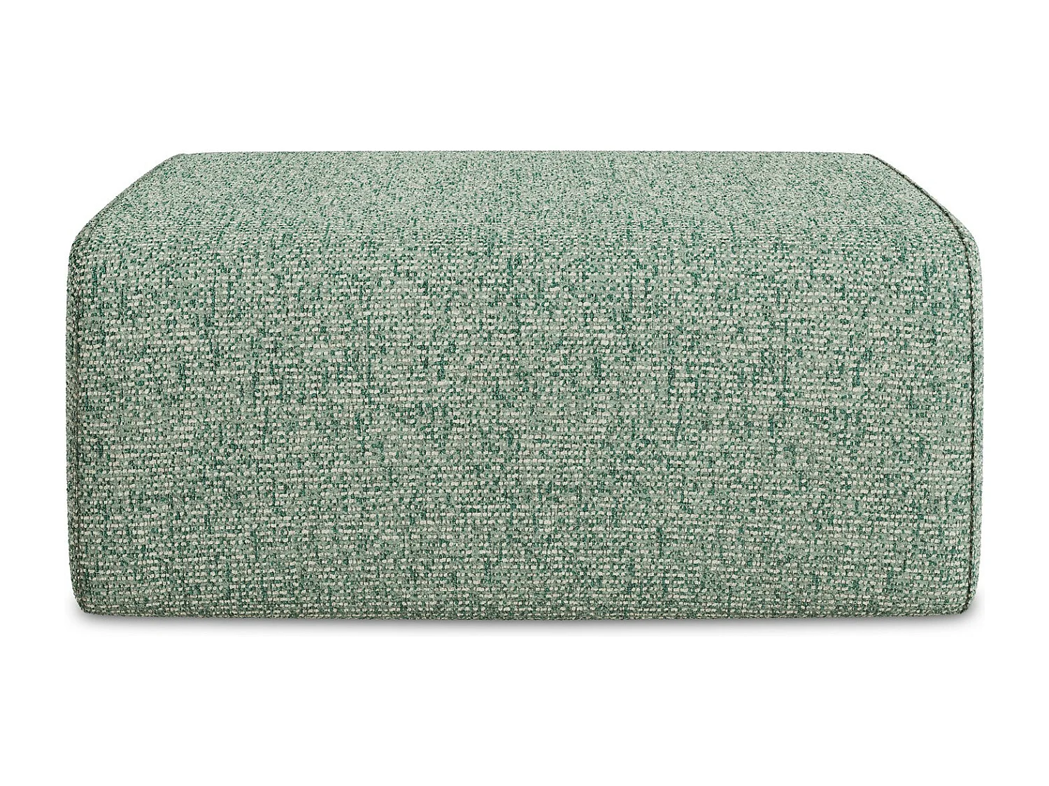 Pouf en Strukturstoff - vert clair - KALEA