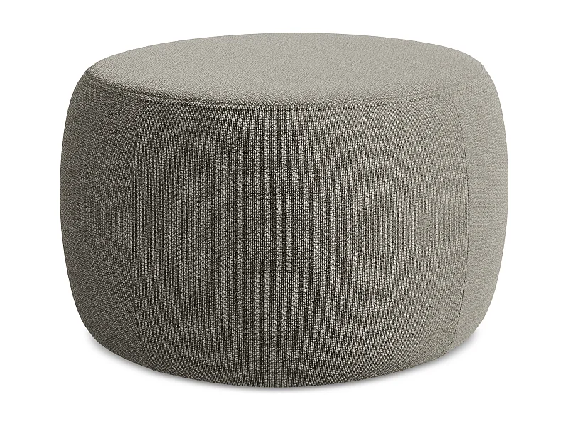 Pouf en Bouclé - gris - KOA