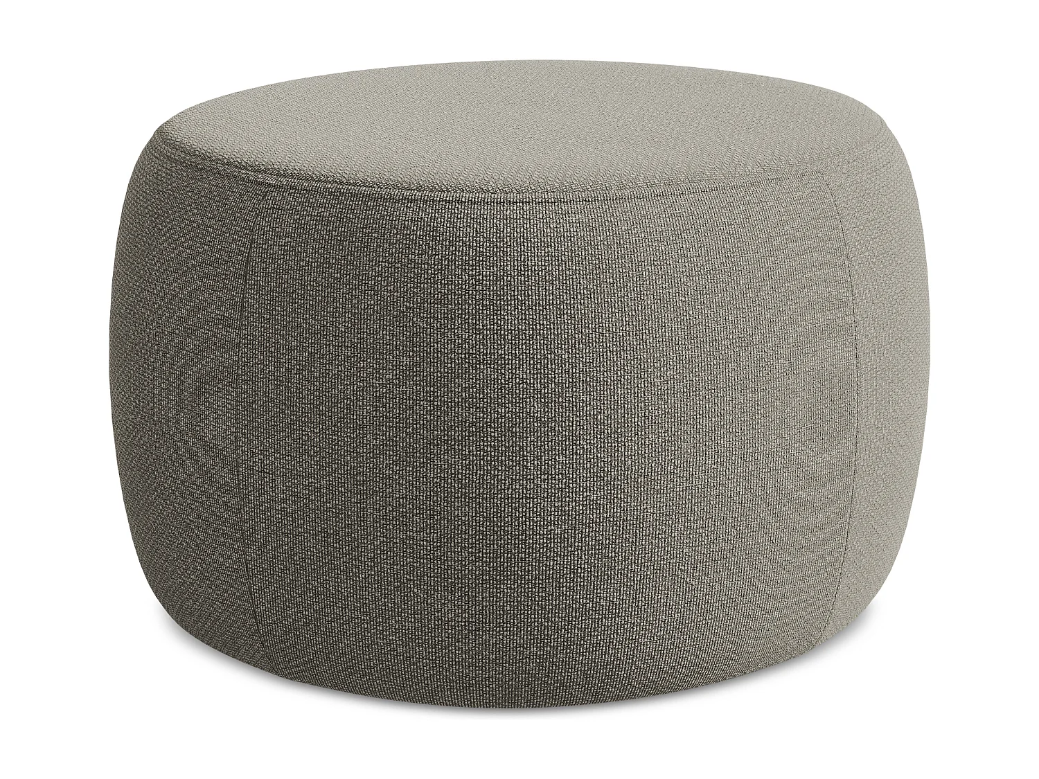 Pouf - Hocker - Bouclé - Grau - KOA