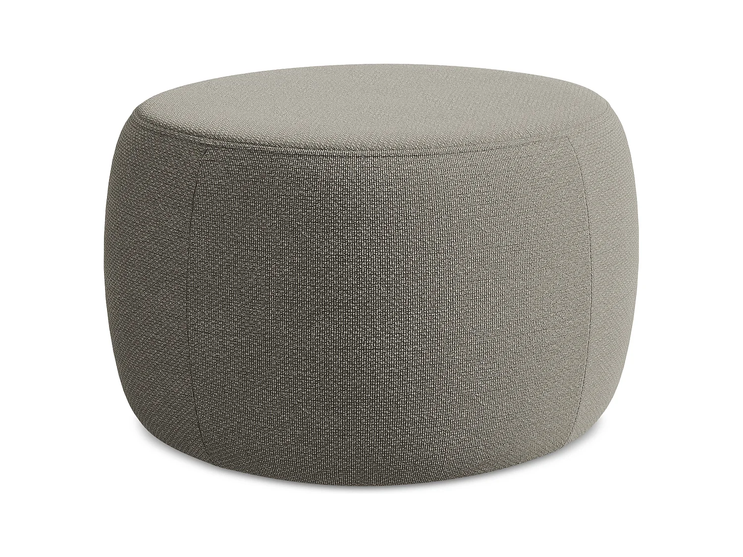 Pouf en Bouclé - gris - KOA