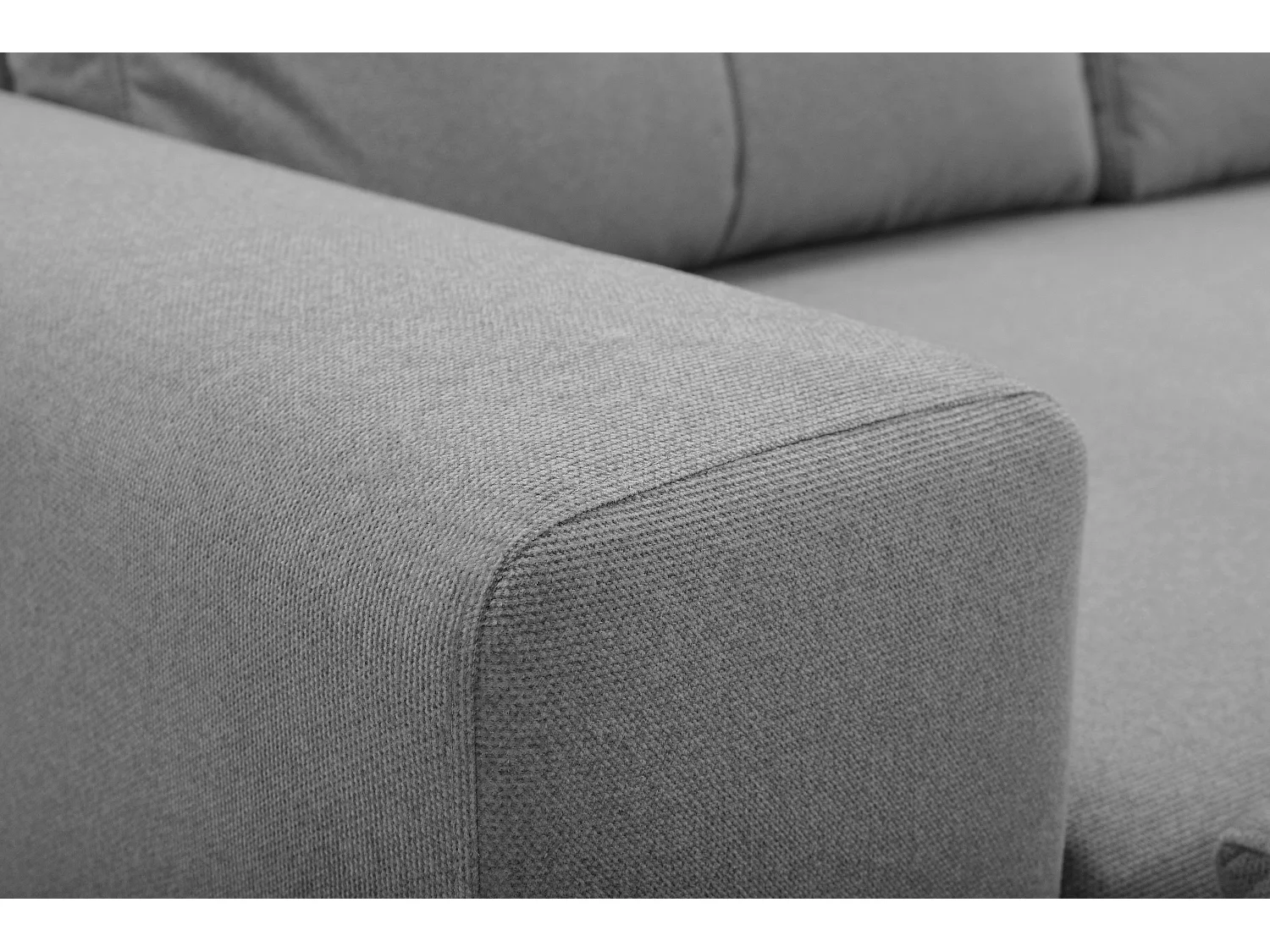 Ecksofa AVRA mit Schlaffunktion, Stauraum, linke Seite, 251x165x85 cm, Farbe: DUNKELGRAU