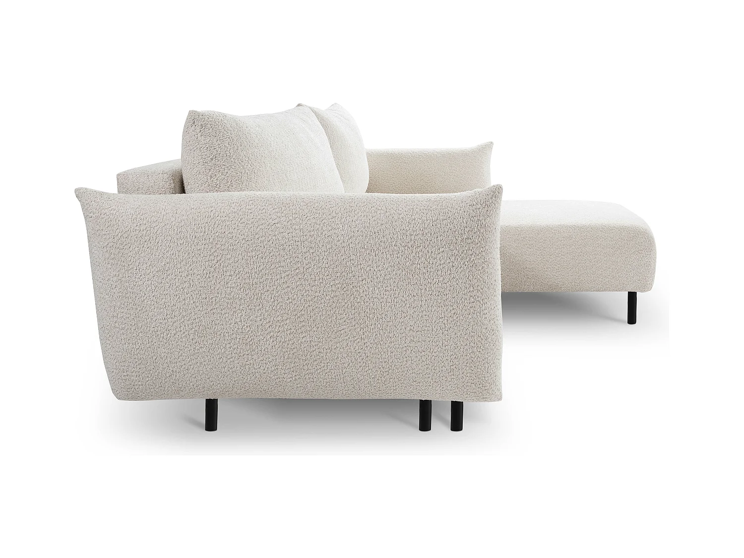 Ecksofa ADEL mit Schlaffunktion und Bettkasten – L-Form, Metallfüße, verstellbar, 145x212cm, 257x90x171cm FESTLICH RECHTS