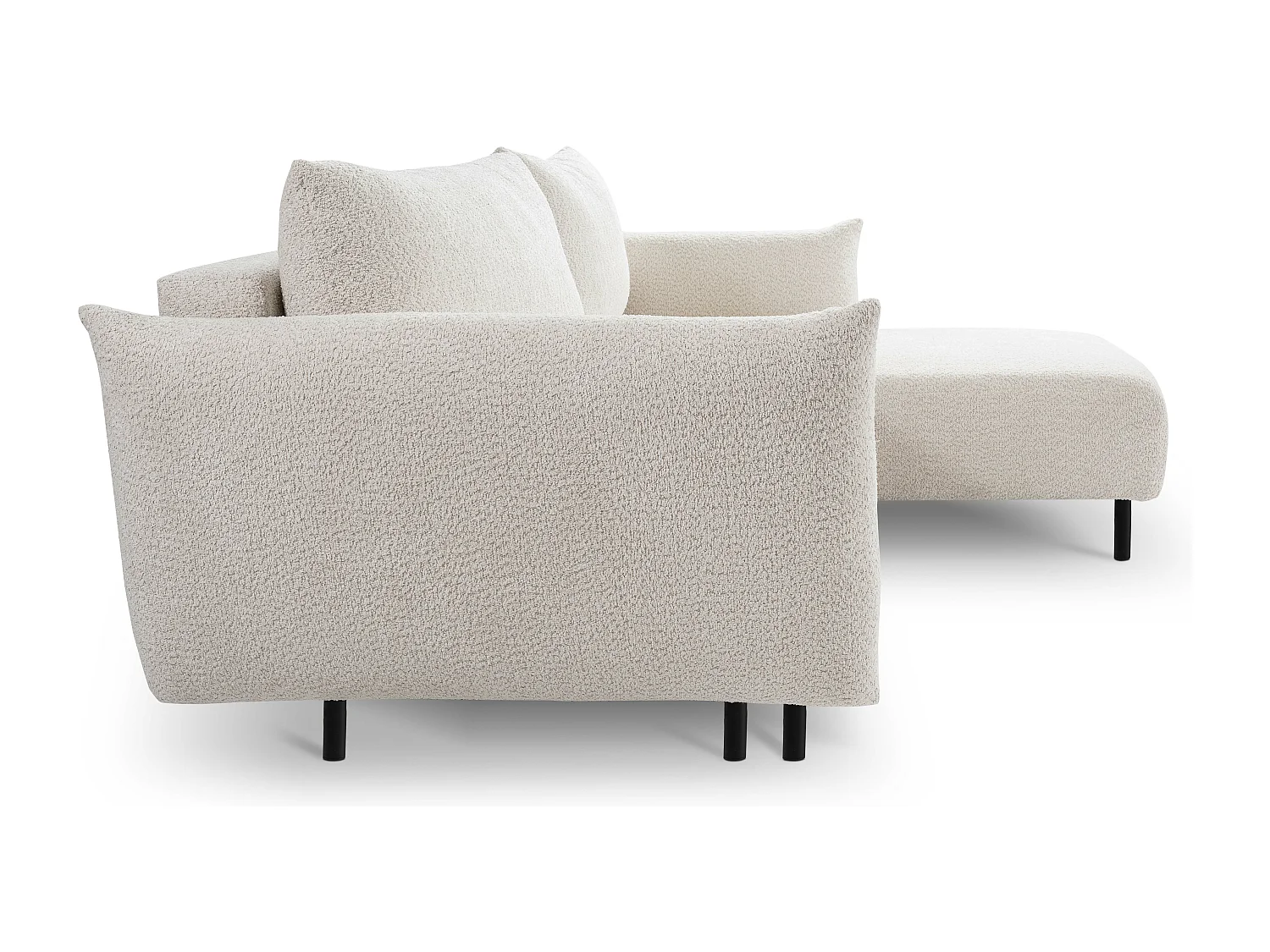 Hoekbank ADEL met slaapfunctie en opbergruimte – L-vorm, metalen poten, verstelbaar, 145x212 cm, 257x90x171 cm, KERST RECHTS