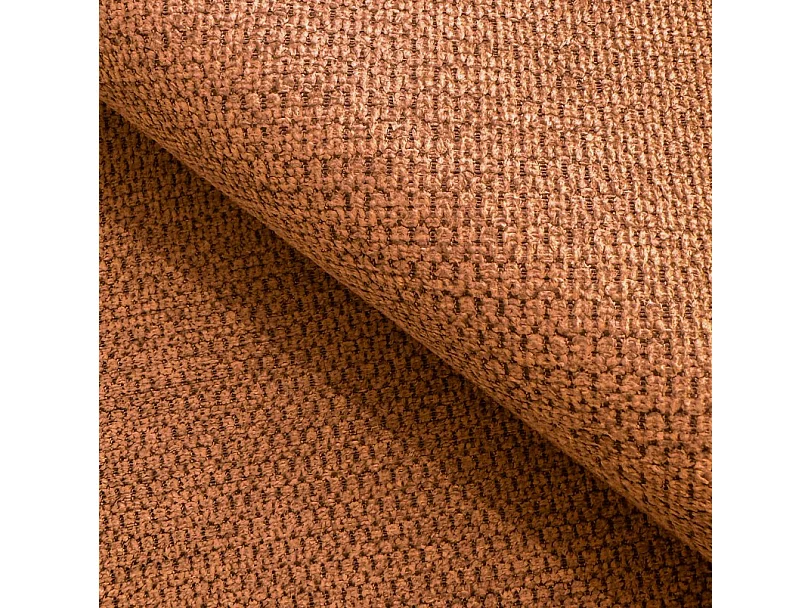 AULA BigSofa met verstelbare zitdiepte, zonder slaapfunctie, verstelbare rugleuning, modern design, oranje, 284x111x84/75 cm