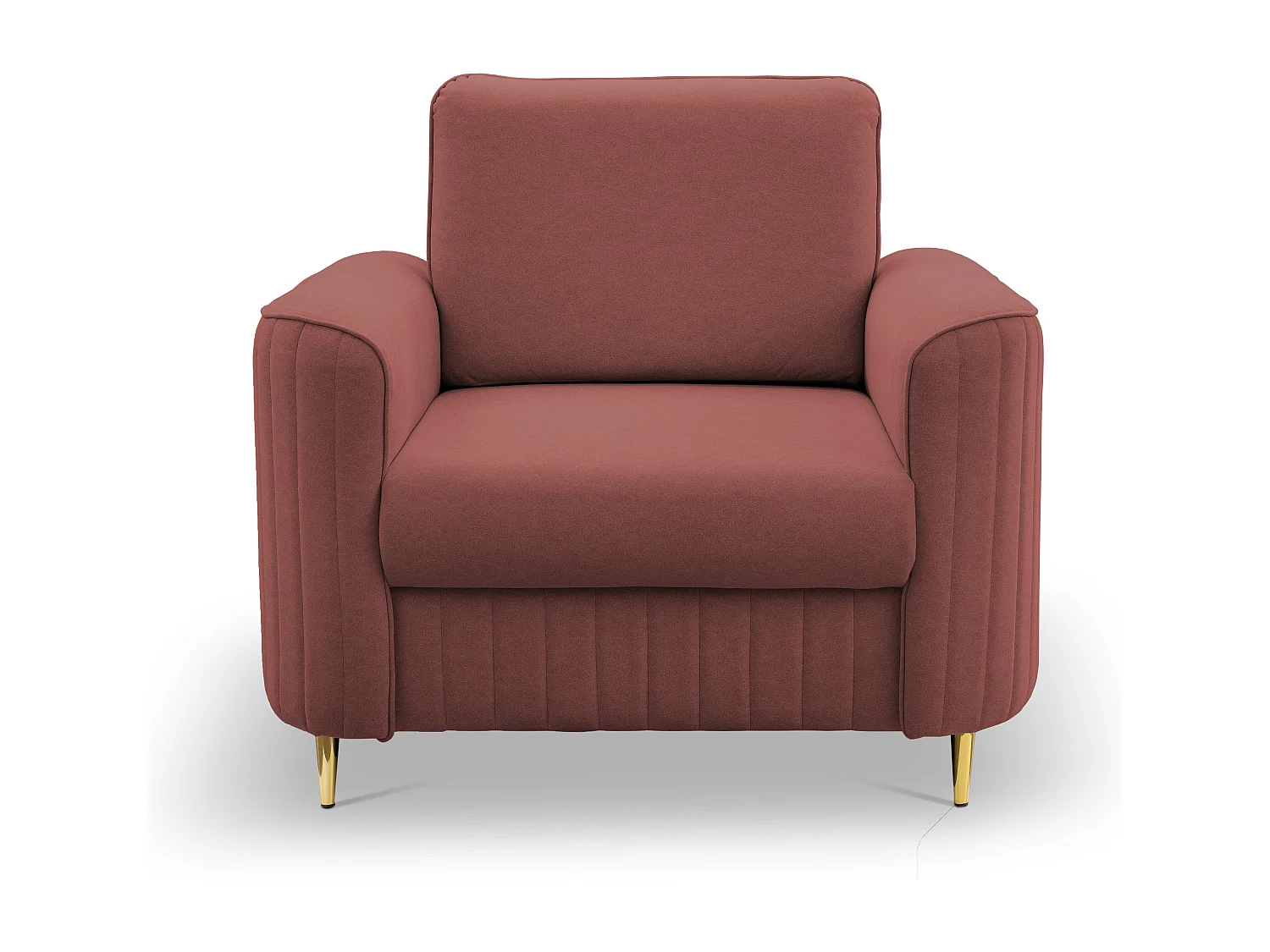 Stylowy Fotel LAREN Nowoczesny z Metalowymi Nogami W pełni Tapicerowane Oparcie Pianka PUR dla Najwyższego Komfortu 100x85x94cm BURGUND