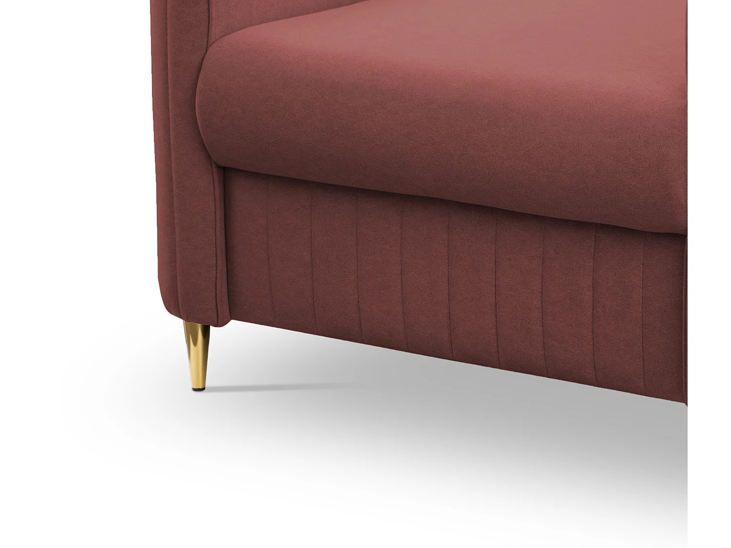 Stylowy Fotel LAREN Nowoczesny z Metalowymi Nogami W pełni Tapicerowane Oparcie Pianka PUR dla Najwyższego Komfortu 100x85x94cm BURGUND