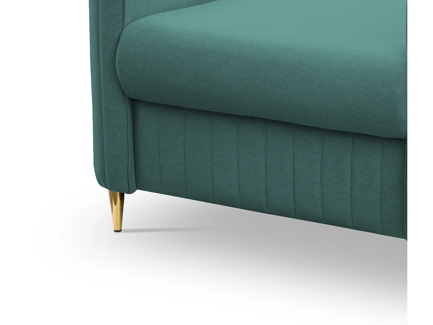 Stilvoller Sessel LAREN Modern mit Metallbeinen Vollständig Gepolstertes Rückenteil PUR-Schaum für Höchsten Komfort 100x85x94cm TÜRKIS