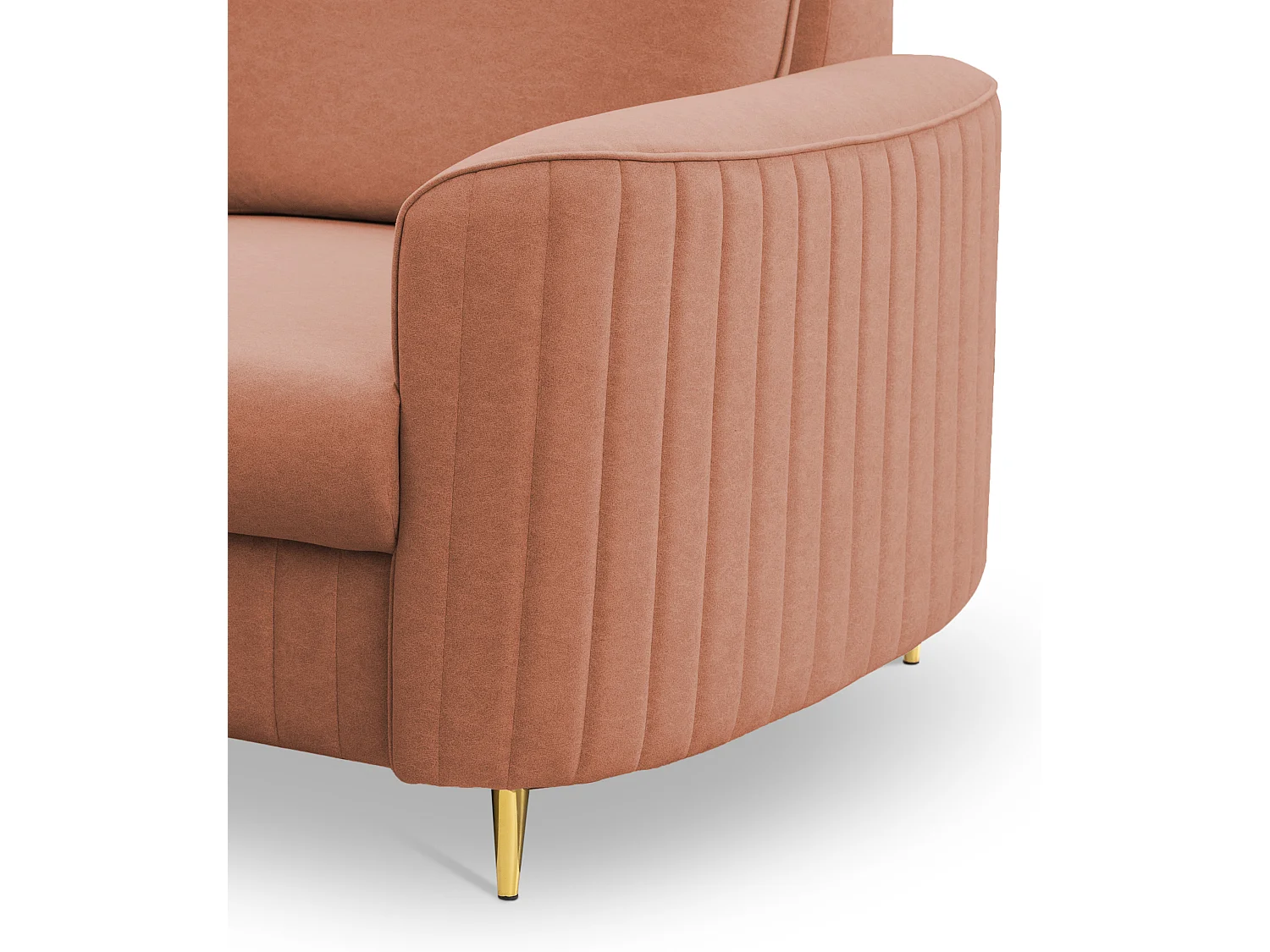 Stylowy Fotel LAREN Nowoczesny z Metalowymi Nogami W pełni Tapicerowane Oparcie Pianka PUR dla Najwyższego Komfortu 100x85x94cm RÓŻOWY