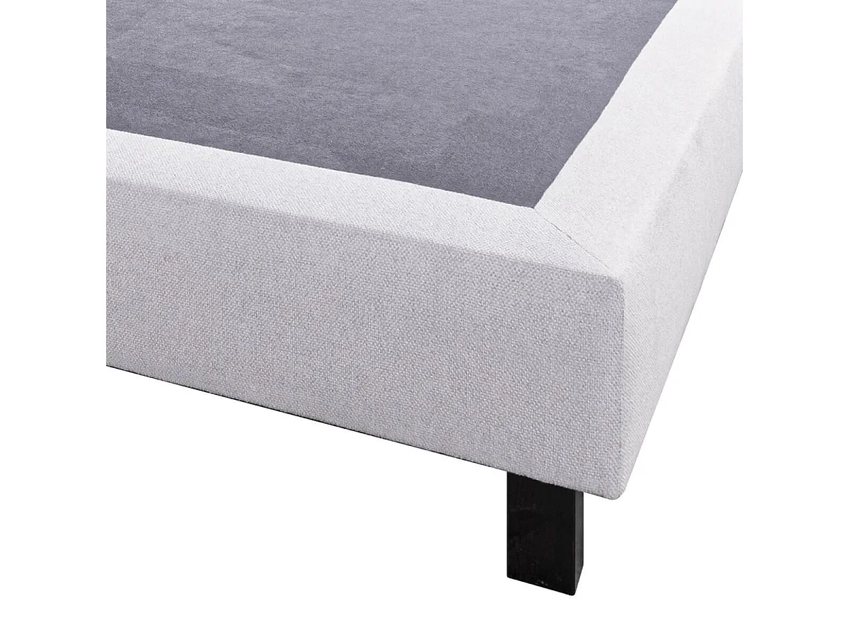 SELIAN - Ensemble Matelas Ressorts Ep.27cm + Sommier Tapissier Gris 160x200 cm
