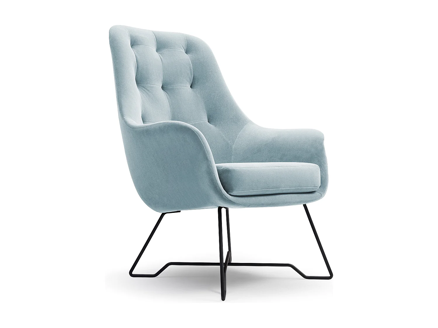 EZO Fauteuil Comfortabele Moderne Designerfauteuil Ergonomische Vulling Stabiele Poten PUR Schuim Comfort Stof 72x83x101cm TURKUUIS