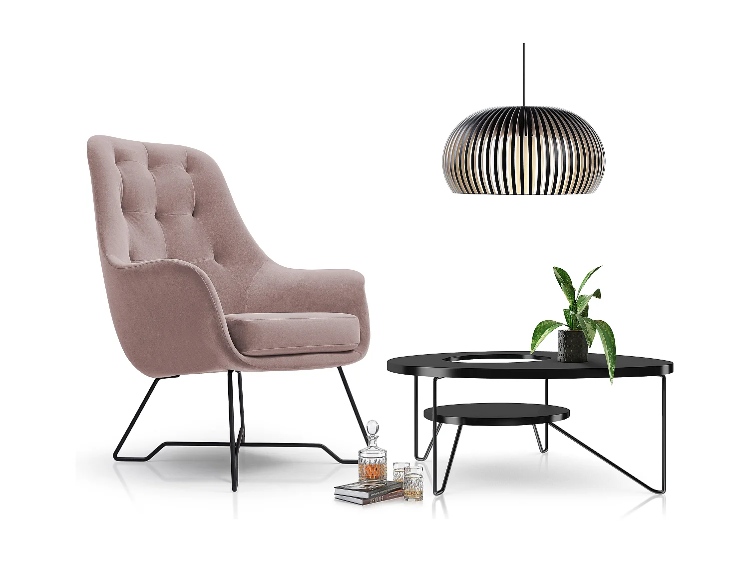 Fotel EZO Komfortowy Nowoczesny Fotel Designerski Ergonomiczne Wypełnienie Stabilne Nogi PUR Pianka Wygoda Tkanina 72x83x101cm PUDROWY RÓŻ