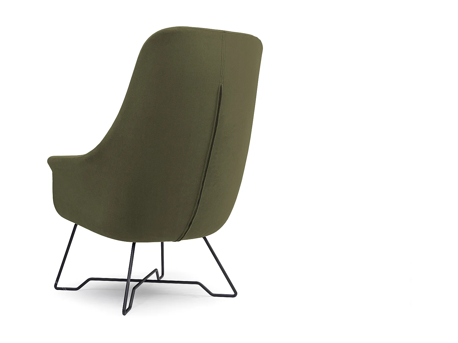EZO Fauteuil Comfortabele Moderne Designerfauteuil Ergonomische Vulling Stabiele Poten PUR Schuim Comfort Stof 72x83x101cm MUNTGROEN