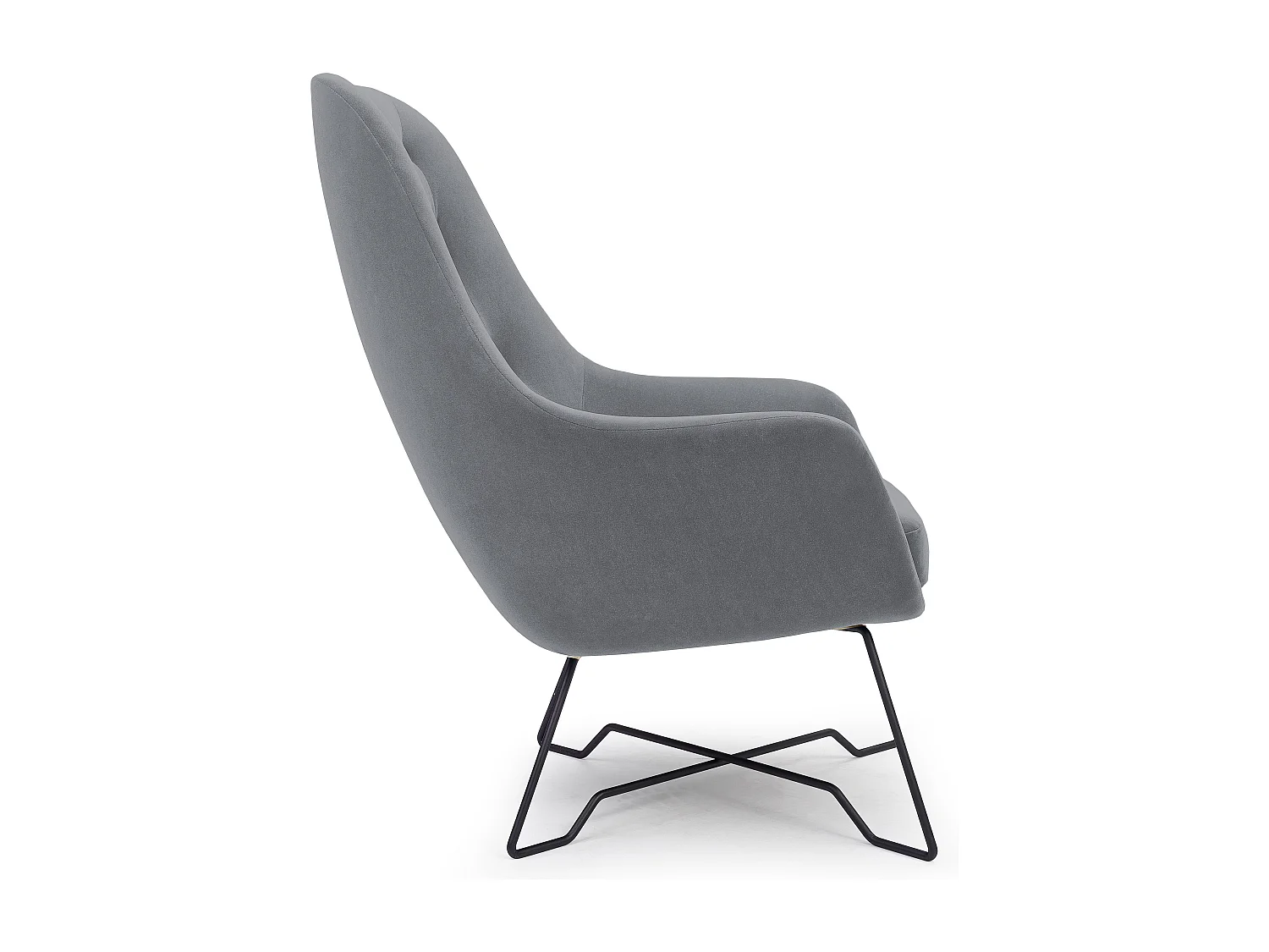 EZO Fauteuil Comfortabele Moderne Designerfauteuil Ergonomische Vulling Stabiele Poten PUR Schuim Comfort Stof 72x83x101cm GRIJS