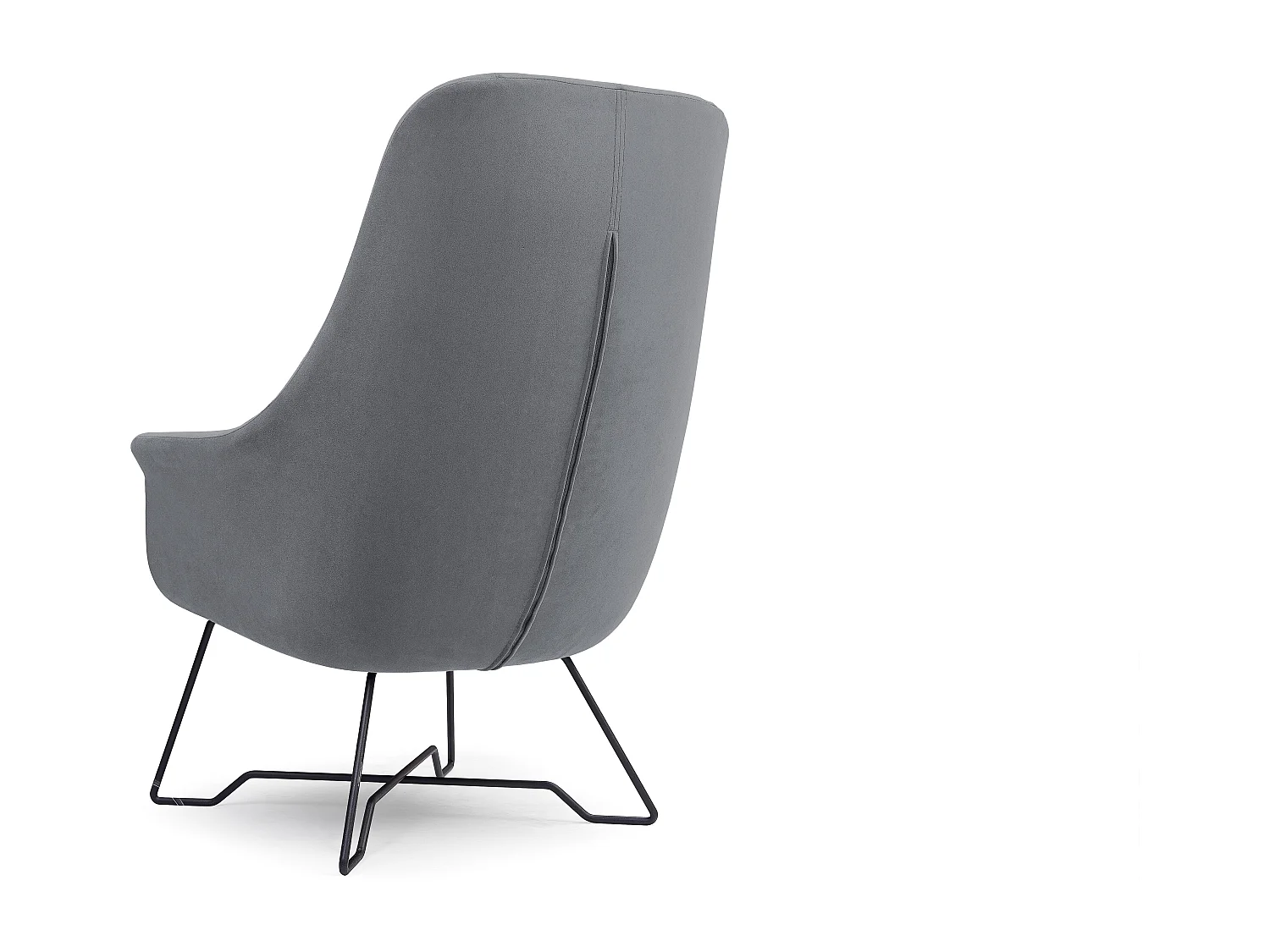 EZO Fauteuil Comfortabele Moderne Designerfauteuil Ergonomische Vulling Stabiele Poten PUR Schuim Comfort Stof 72x83x101cm GRIJS