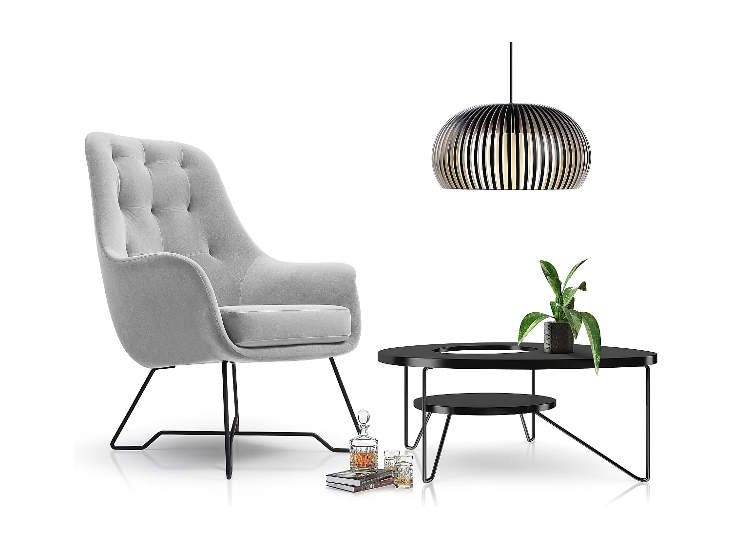 Fauteuil EZO Confortable Moderne Fauteuil Design Rembourrage Ergonomique Pieds Stables Mousse PUR Tissu Confort 72x83x101cm GRIS CLAIR