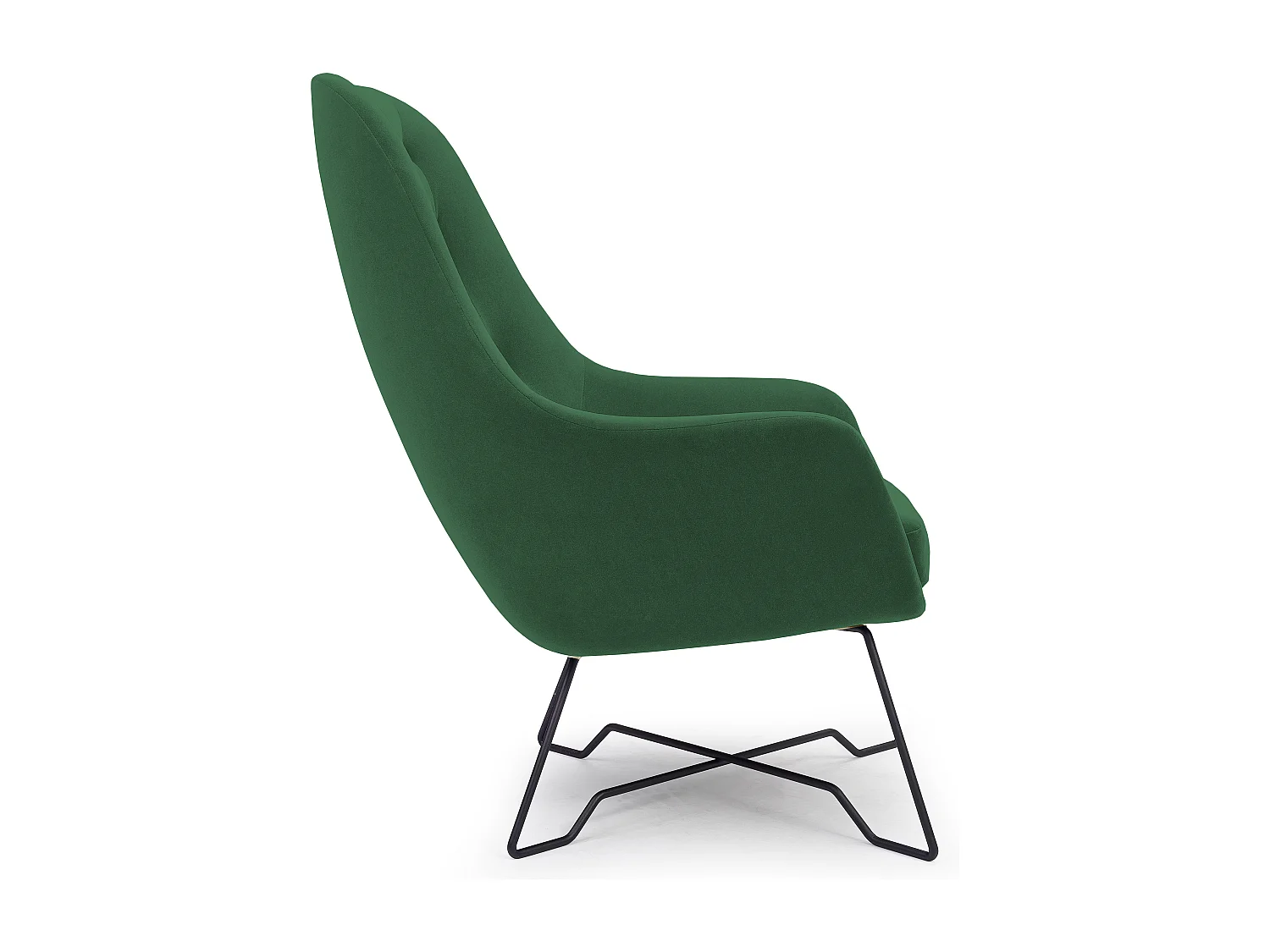 EZO Fauteuil Comfortabele Moderne Designerfauteuil Ergonomische Vulling Stabiele Poten PUR Schuim Comfort Stof 72x83x101cm GROEN