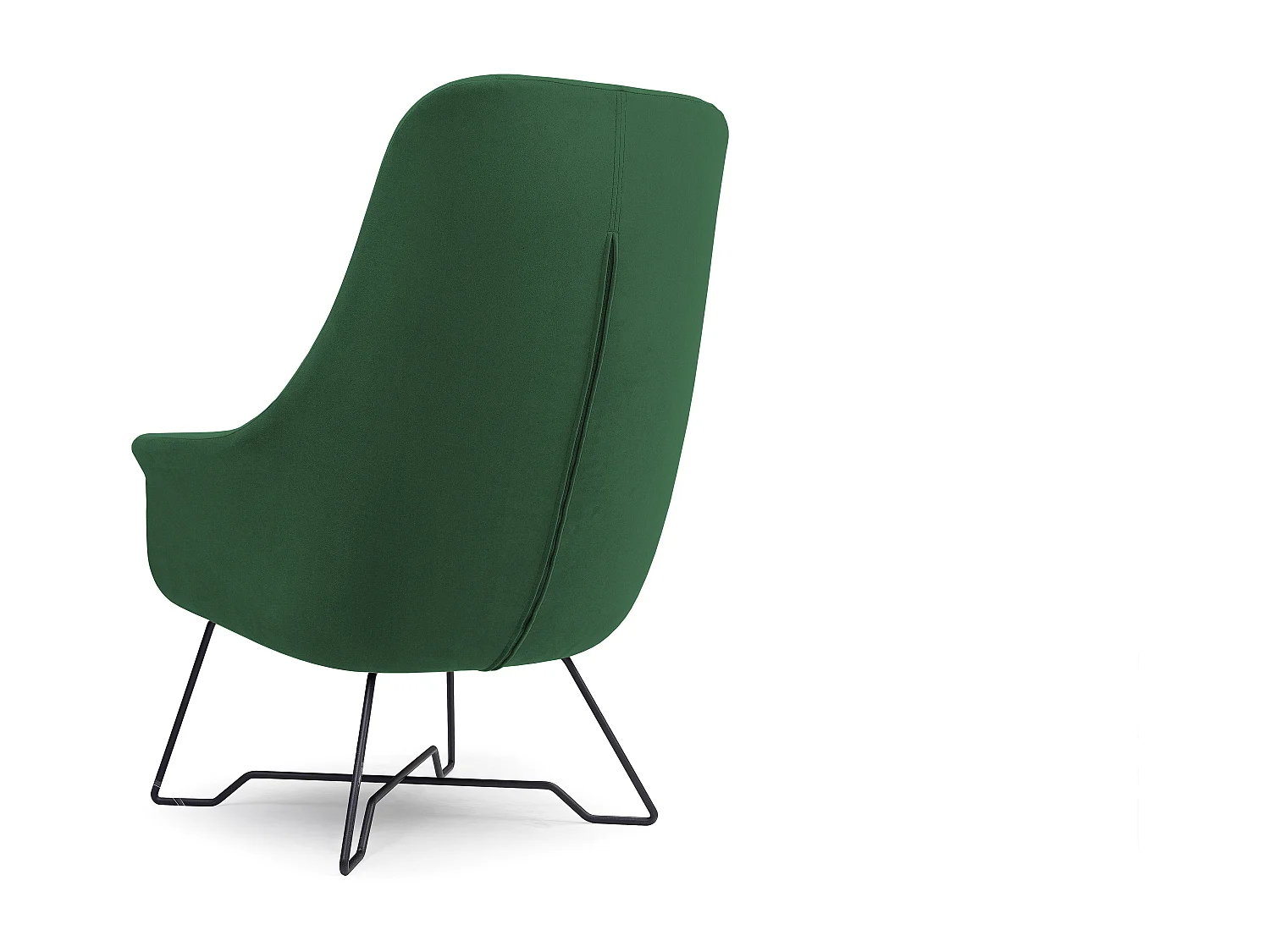 EZO Fauteuil Comfortabele Moderne Designerfauteuil Ergonomische Vulling Stabiele Poten PUR Schuim Comfort Stof 72x83x101cm GROEN