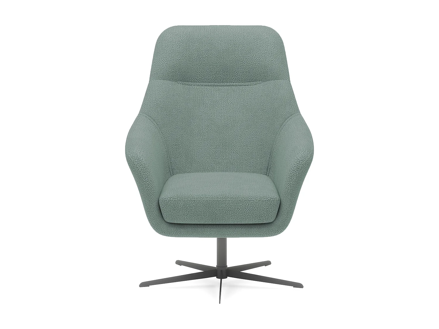 Relax Collection Fauteuil pivotant CUBO – Confortable, pivotant, design moderne, 76x97x76 cm, couleur : Menthe