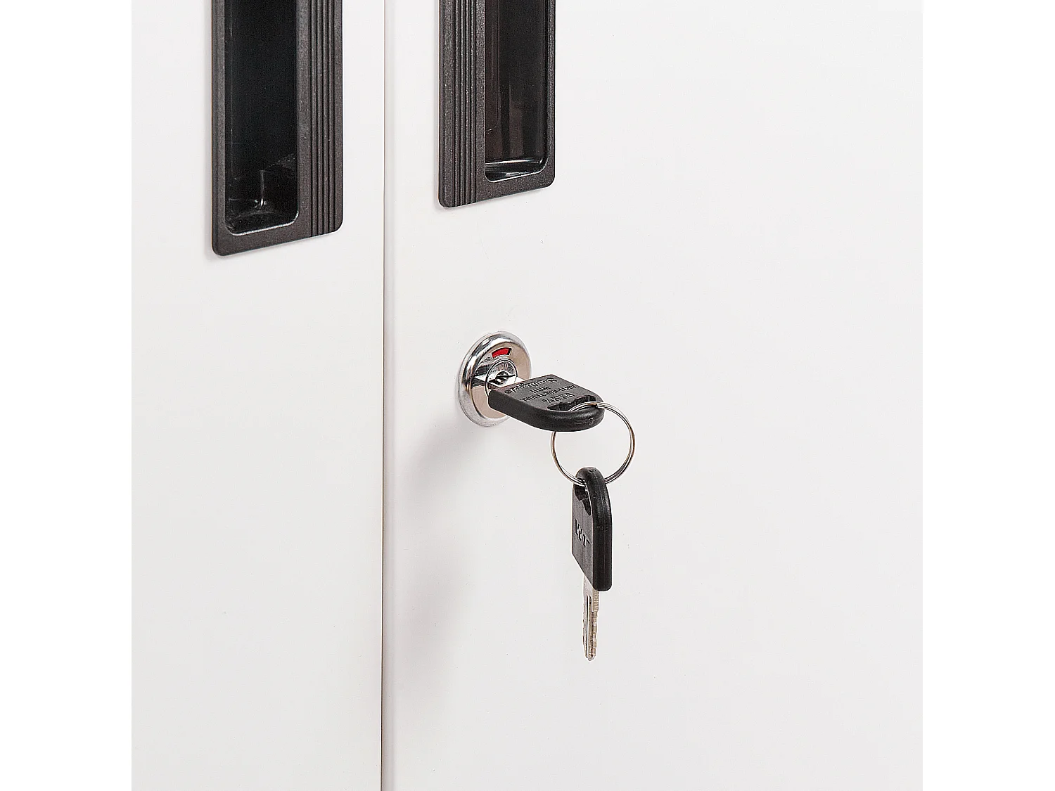 Vitrine en verre MALACHITE Métal 90 cm Blanc