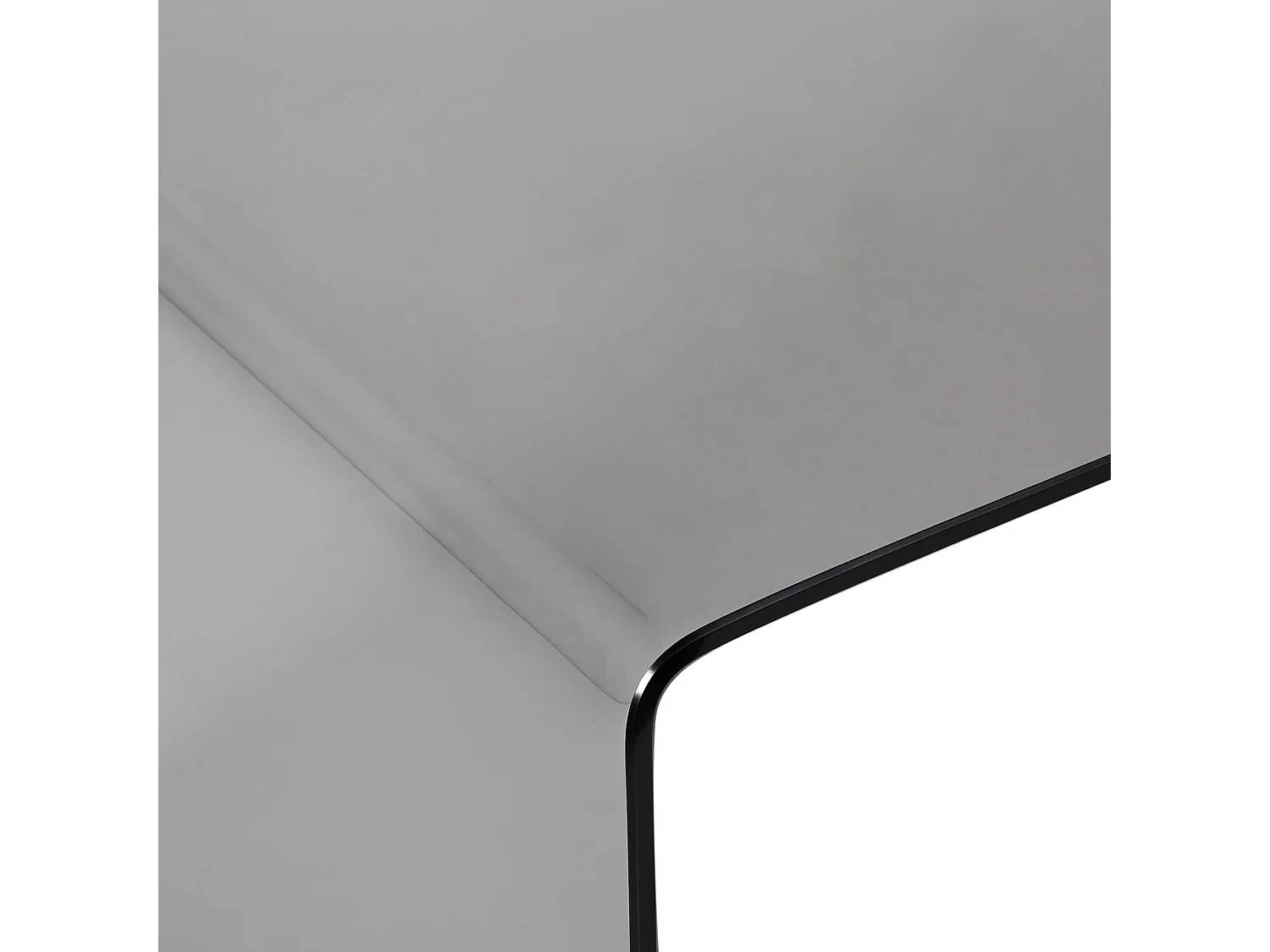 Table basse KENDALL Verre de sécurité Noir