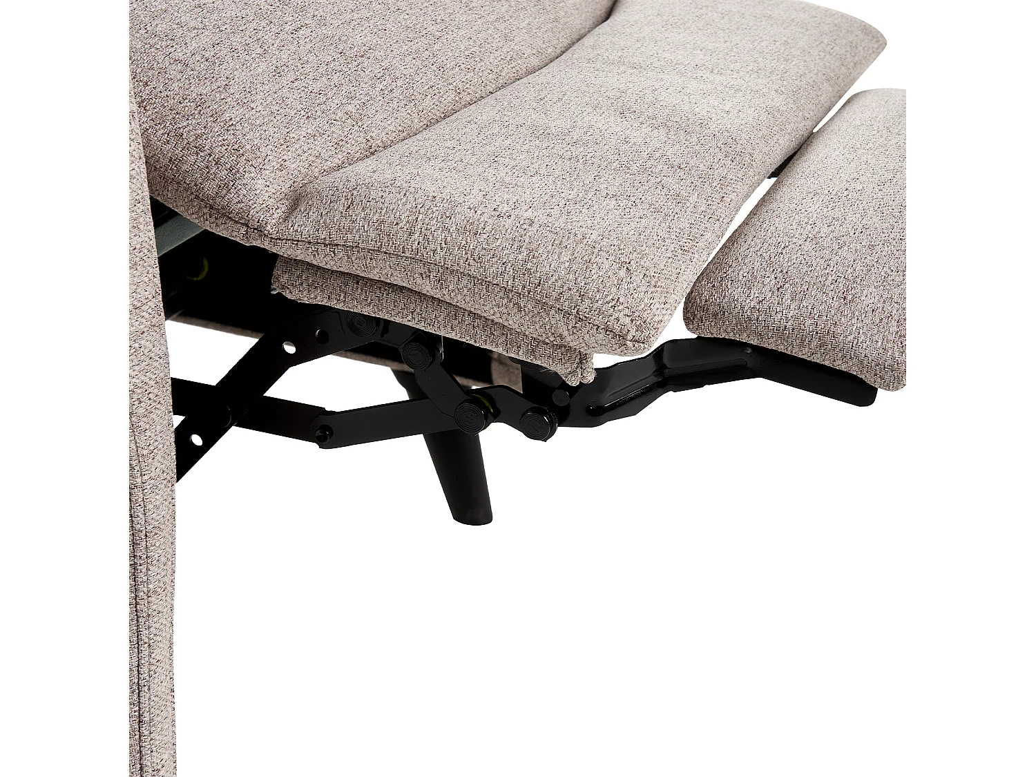 Fauteuil inclinable SELVIK Repose-pieds inclus Tissu Taupe