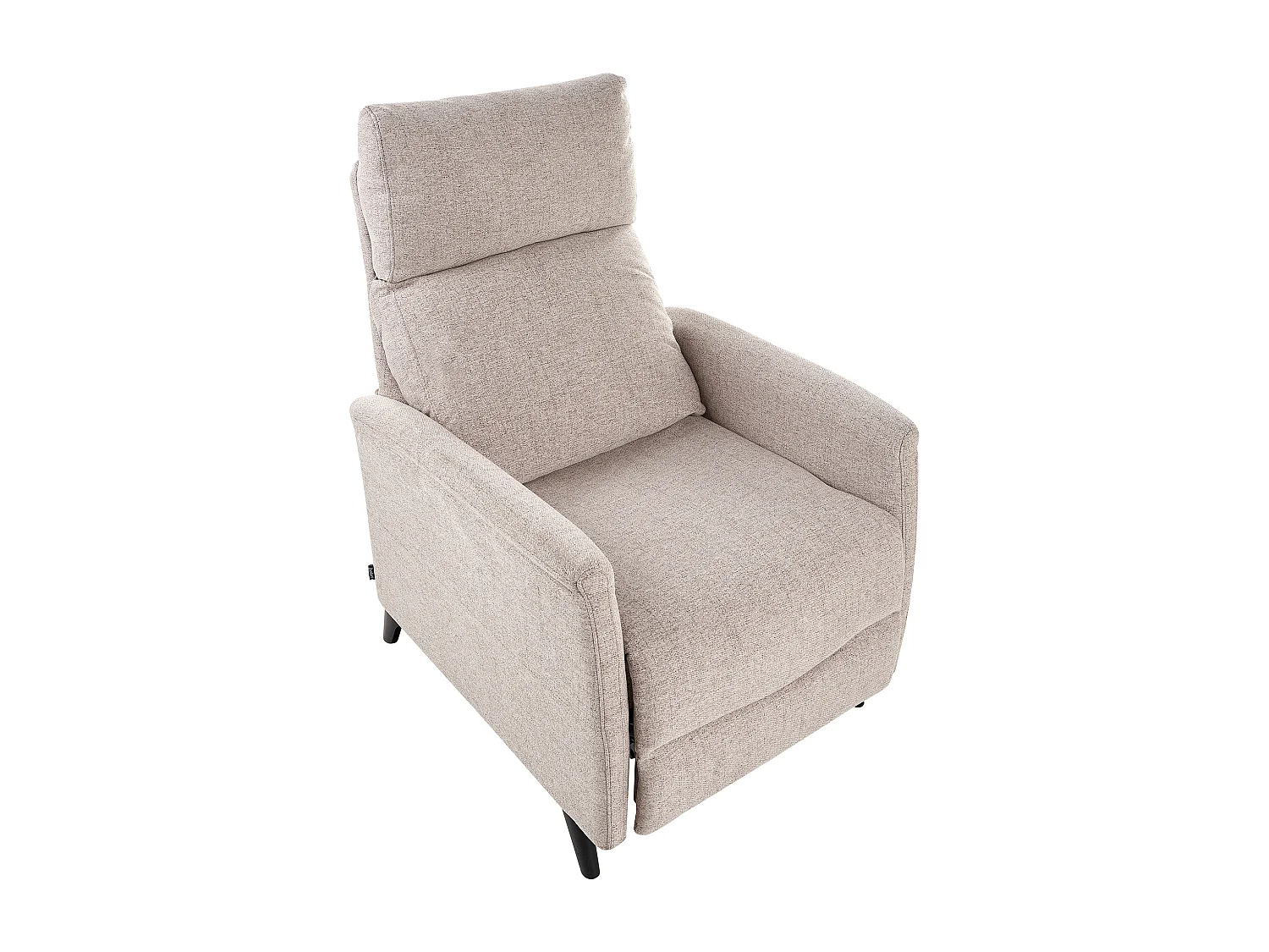 Fauteuil inclinable SELVIK Repose-pieds inclus Tissu Taupe