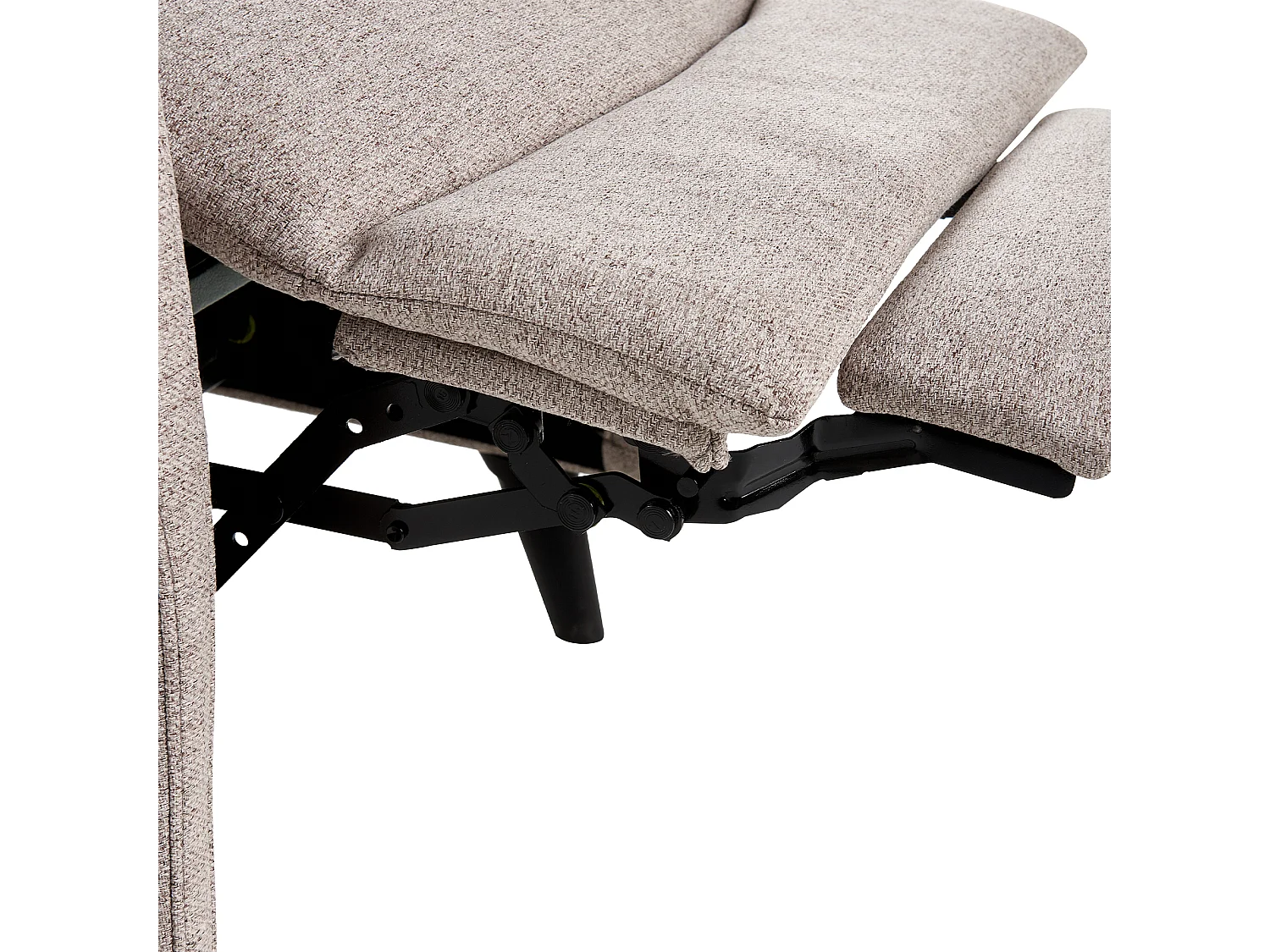 Fauteuil inclinable SELVIK Repose-pieds inclus Tissu Taupe