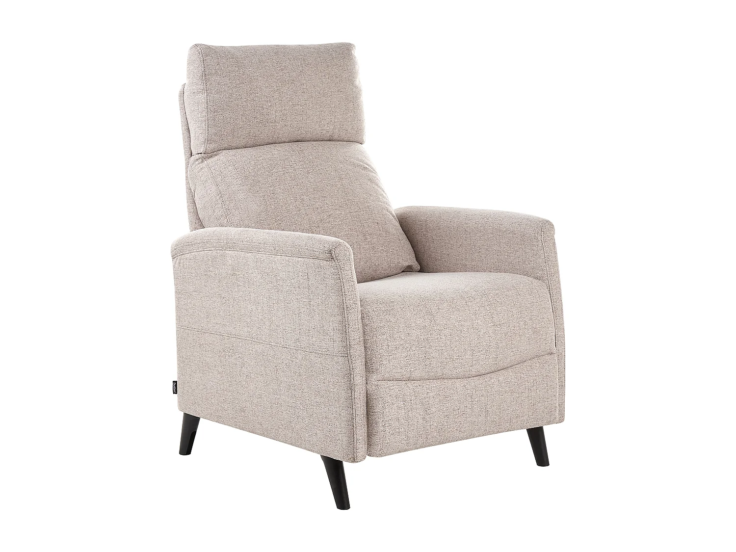 Fauteuil inclinable SELVIK Repose-pieds inclus Tissu Beige