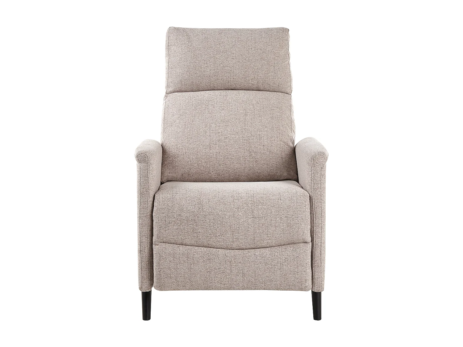 Fauteuil inclinable SELVIK Repose-pieds inclus Tissu Beige