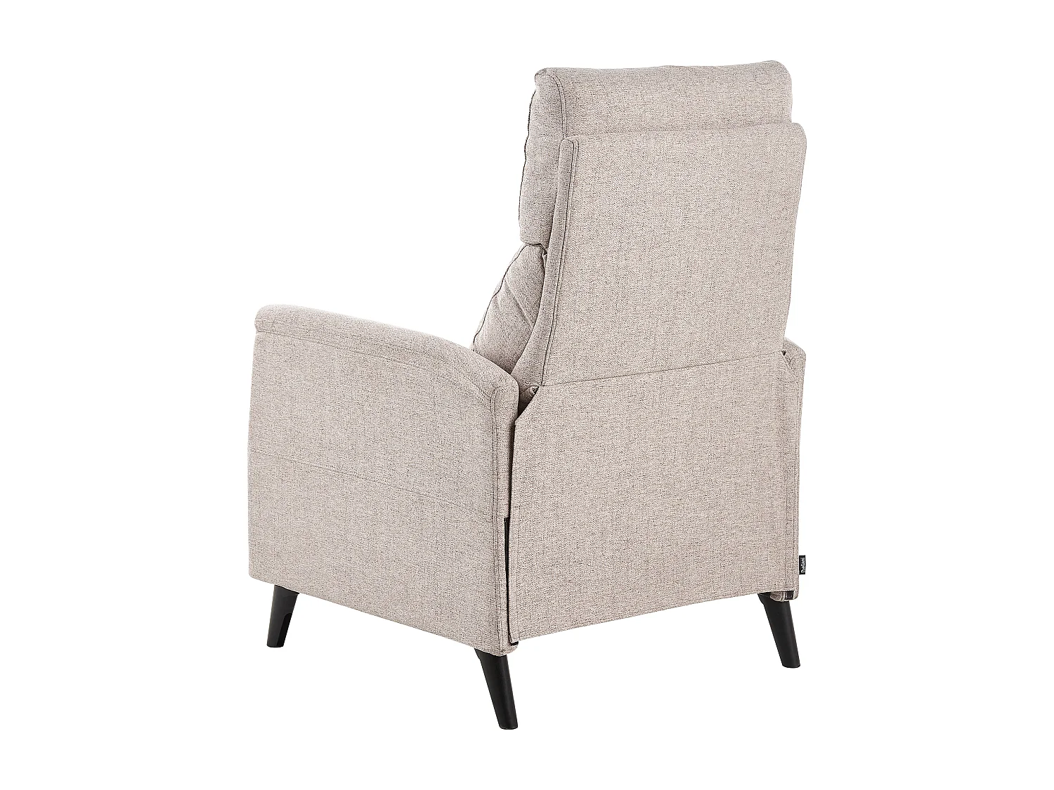 Fauteuil inclinable SELVIK Repose-pieds inclus Tissu Beige
