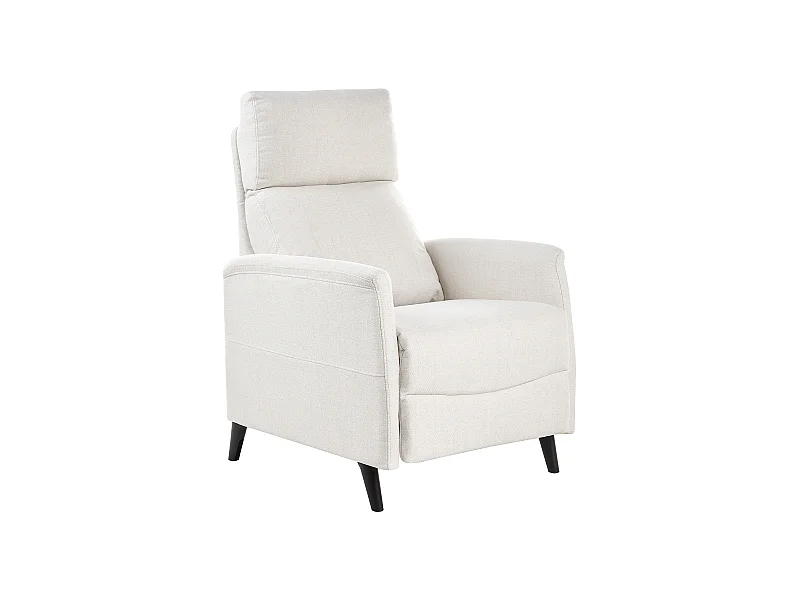 Sillón reclinable SELVIK Tela Blanco crema