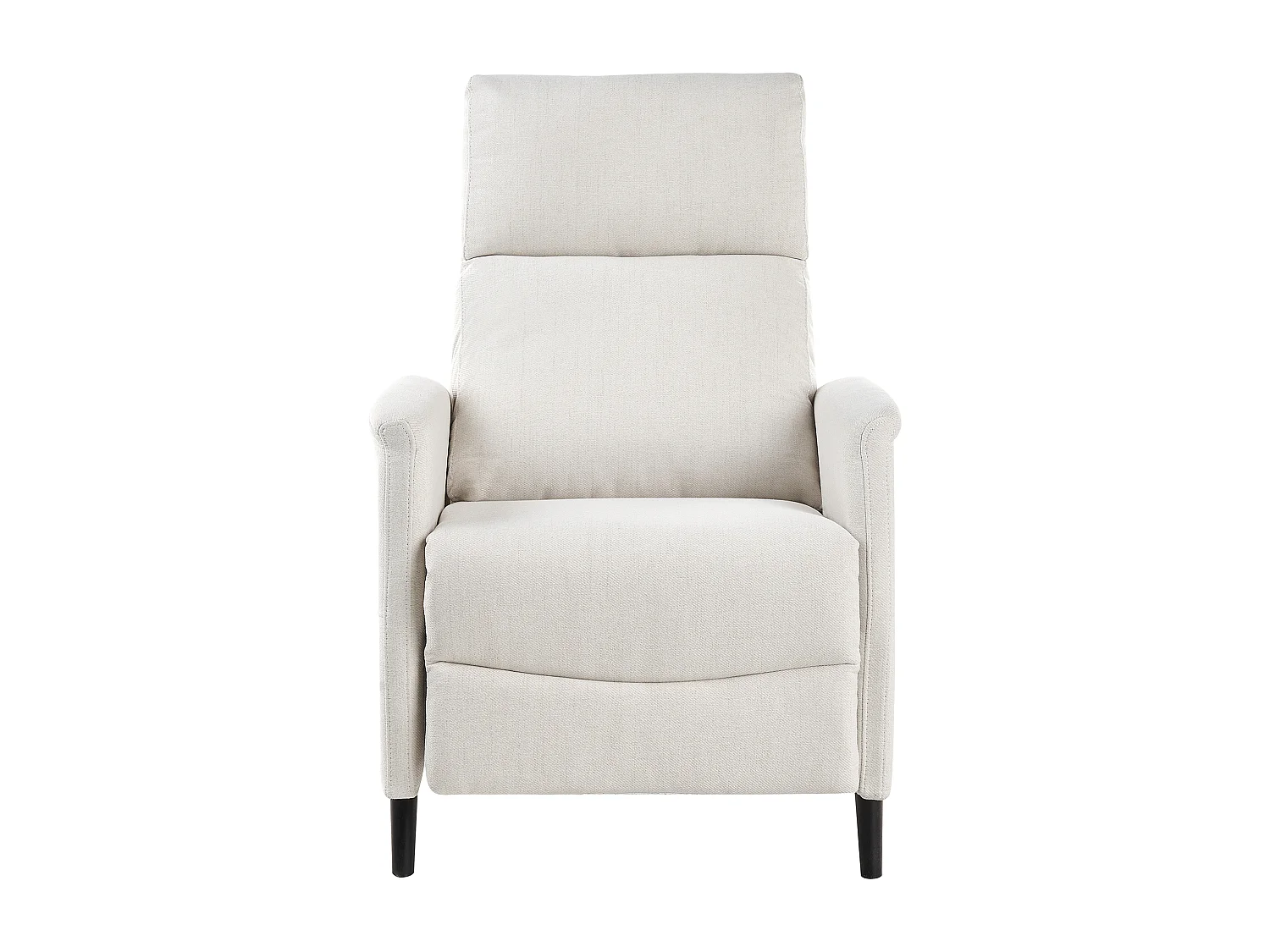Fauteuil inclinable SELVIK Repose-pieds inclus Tissu Blanc cassé