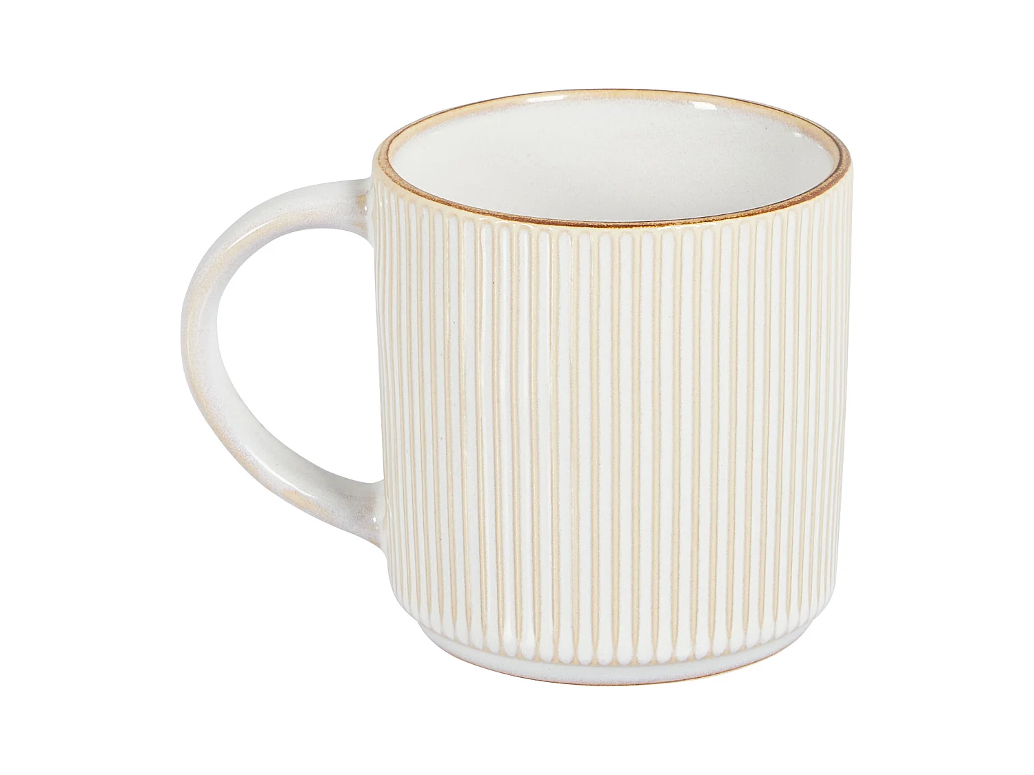 Becher 4er Set MUGWORT Steinzeug Hellbeige