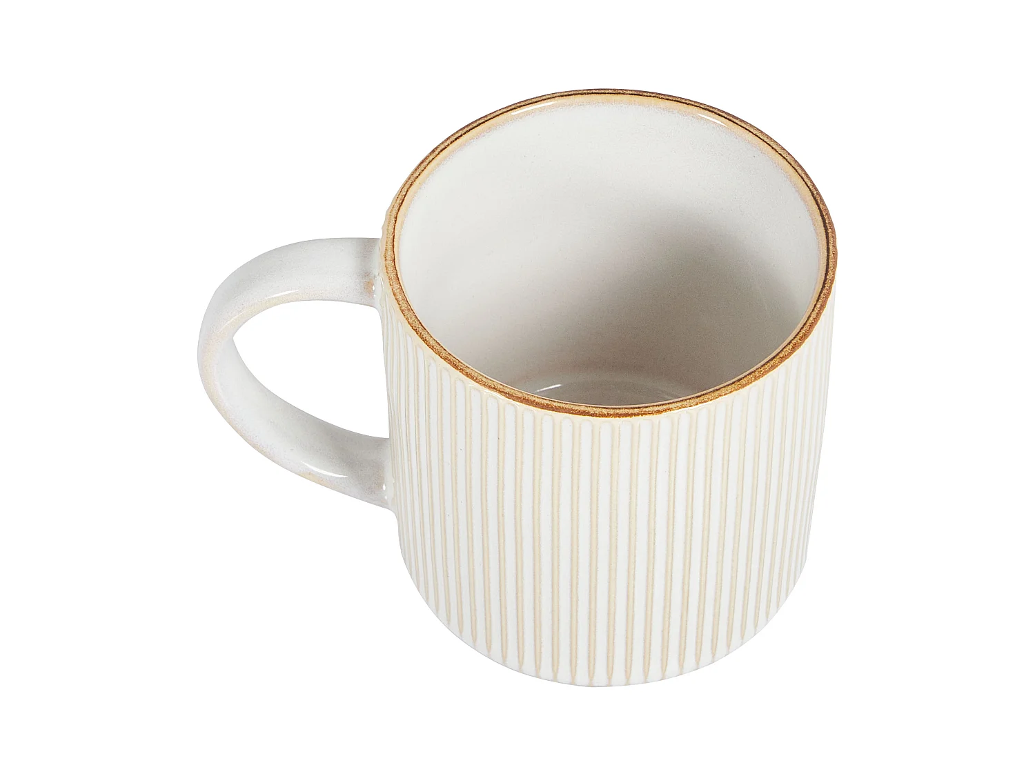 Becher 4er Set MUGWORT Steinzeug Hellbeige