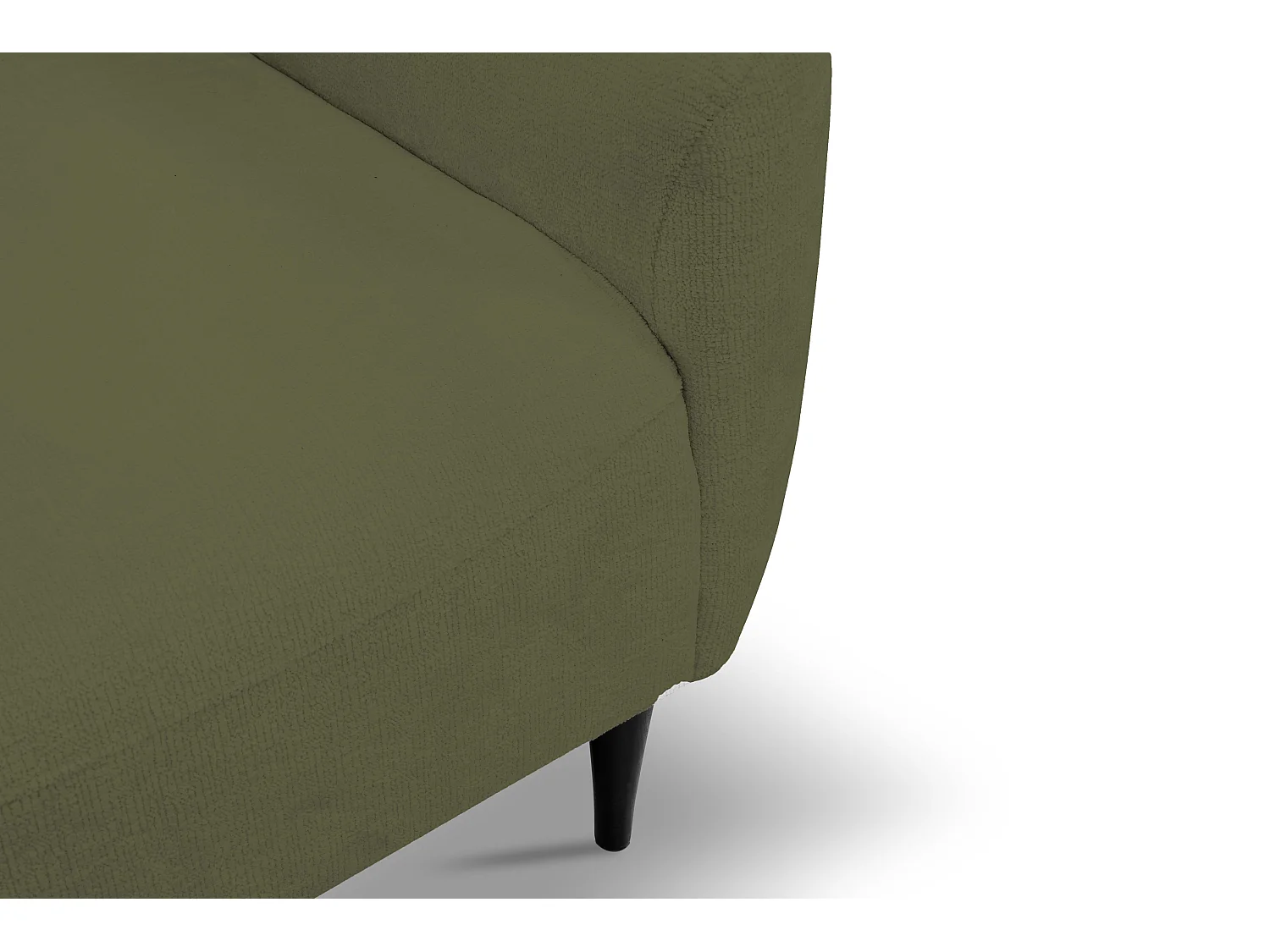 Fotel BOHO nowoczesny elegancki z drewnianymi nogami, z oparciem i podłokietnikami, do salonu i biura, rozmiar: 90x91x102cm OLIWKOWY