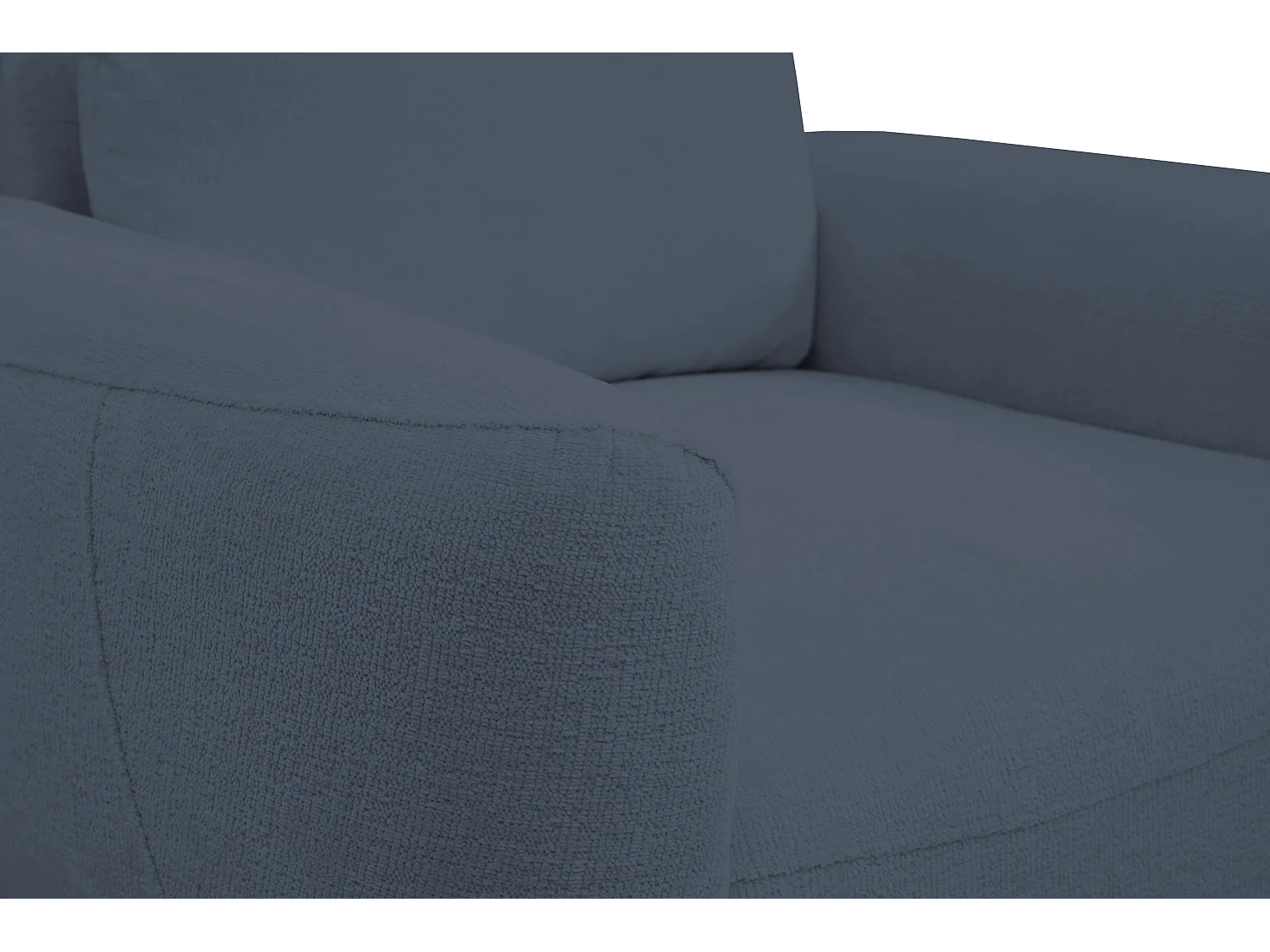 Fotel BOHO nowoczesny elegancki z drewnianymi nogami, z oparciem i podłokietnikami, do salonu i biura, rozmiar: 90x91x102cm BŁĘKITNY