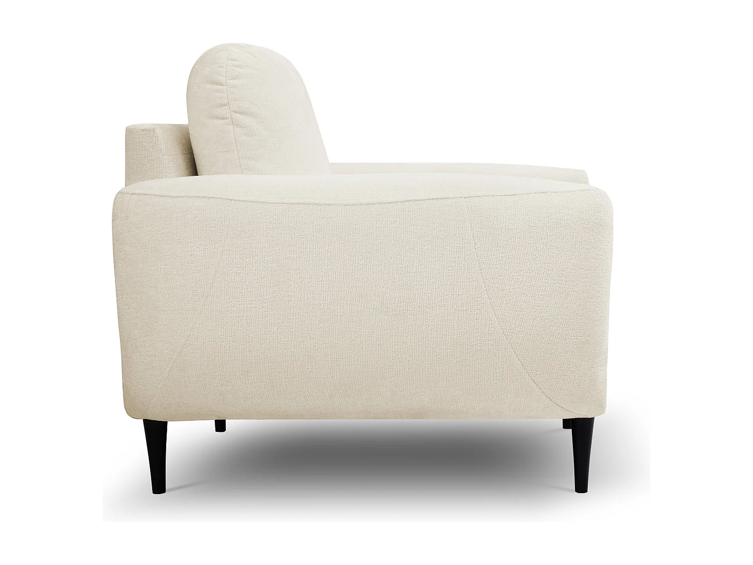 Fauteuil BOHO Moderne élégante chaise rembourrée avec pieds en bois, dossier et accoudoirs, 90x91x102 cm STRAND