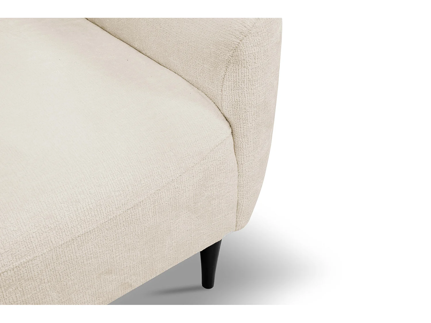 Fauteuil BOHO Moderne élégante chaise rembourrée avec pieds en bois, dossier et accoudoirs, 90x91x102 cm STRAND