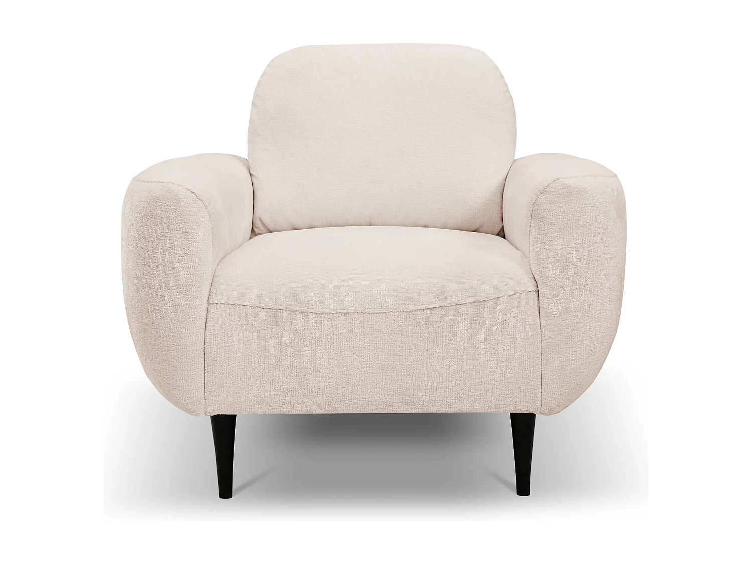 Fauteuil BOHO Moderne élégante chaise rembourrée avec pieds en bois, dossier et accoudoirs, 90x91x102 cm PULVERPINK