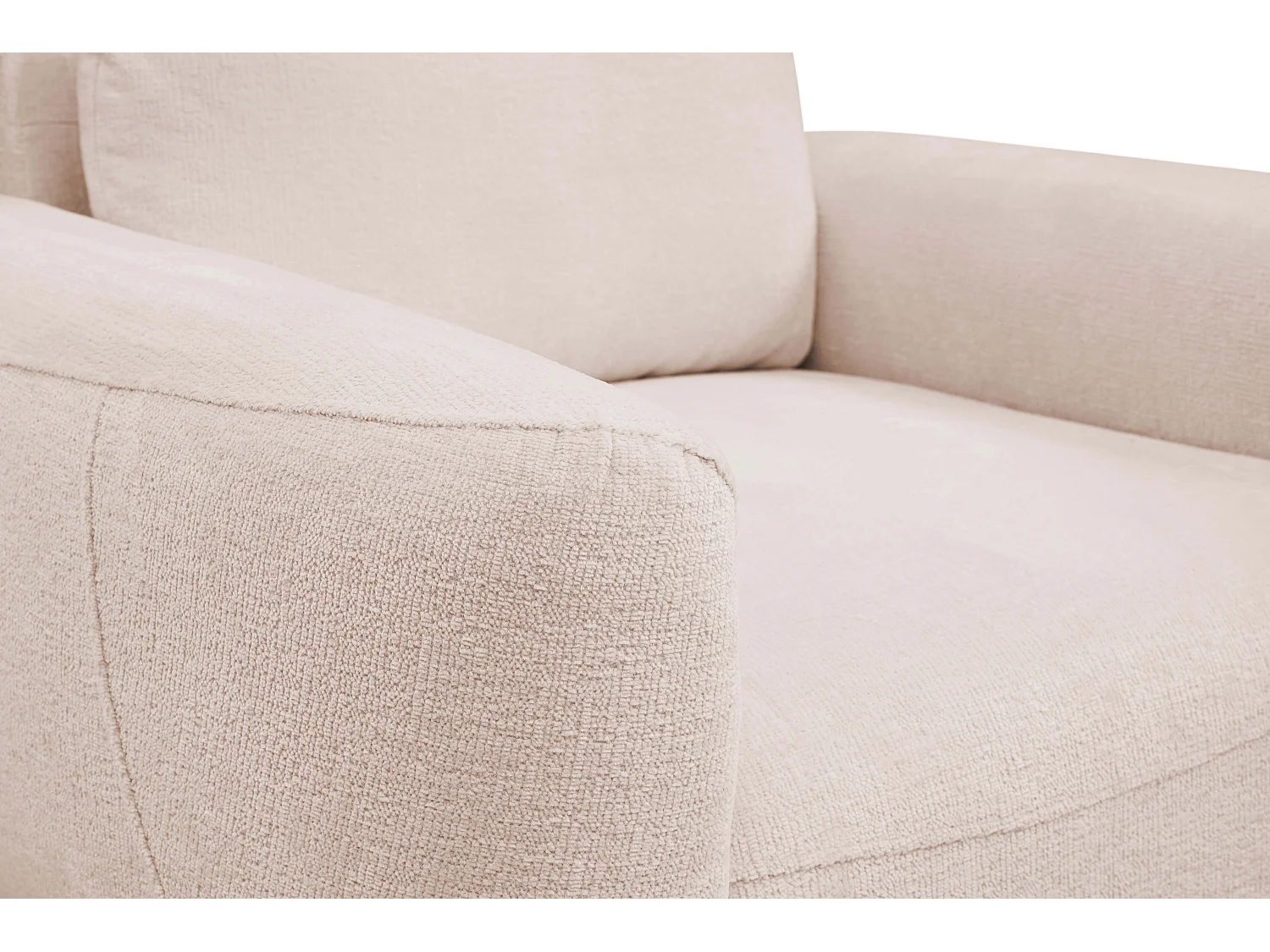 Fauteuil BOHO Moderne élégante chaise rembourrée avec pieds en bois, dossier et accoudoirs, 90x91x102 cm PULVERPINK