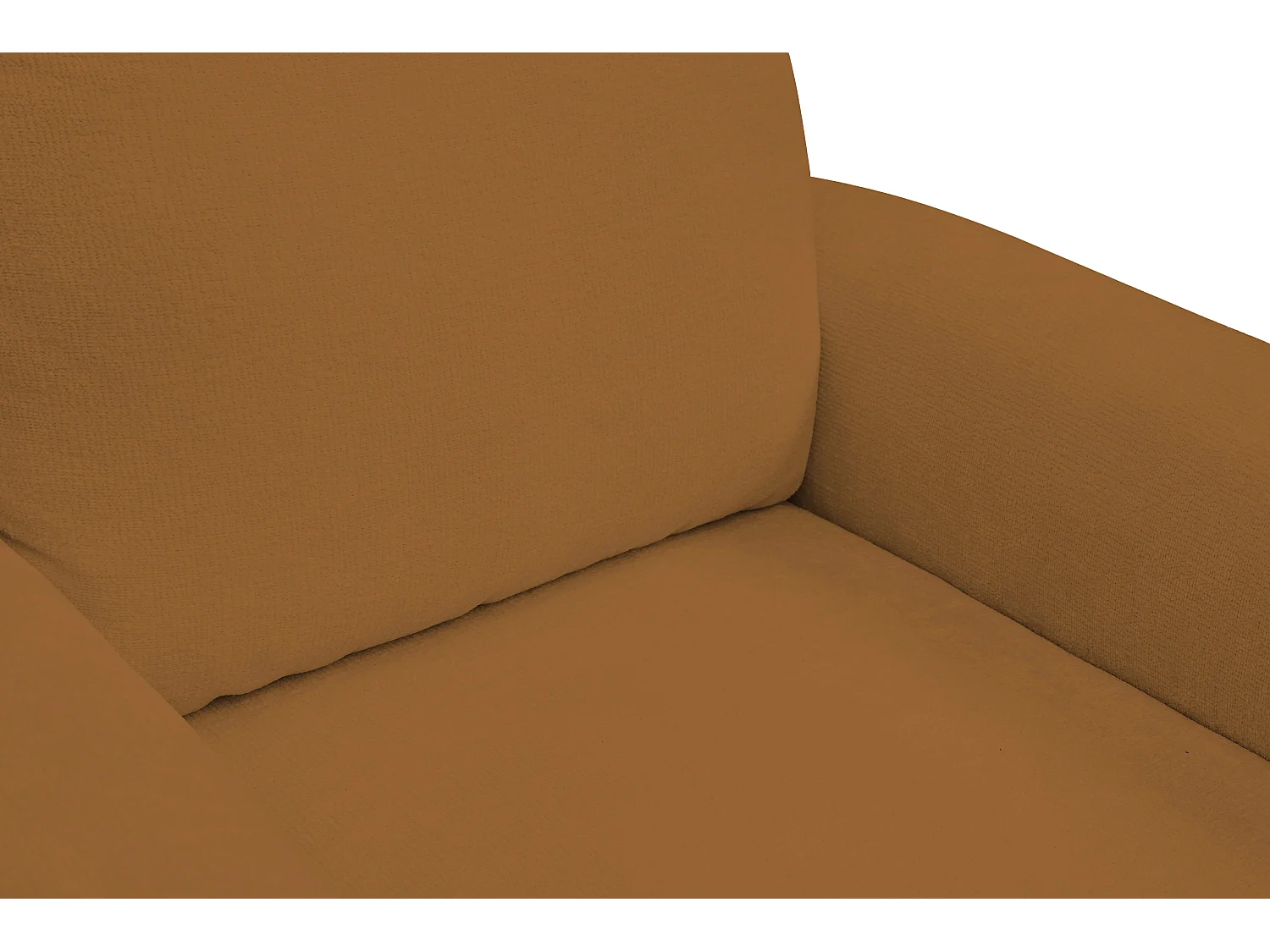 Fotel BOHO nowoczesny elegancki z drewnianymi nogami, z oparciem i podłokietnikami, do salonu i biura, rozmiar: 90x91x102cm MIEDŹ