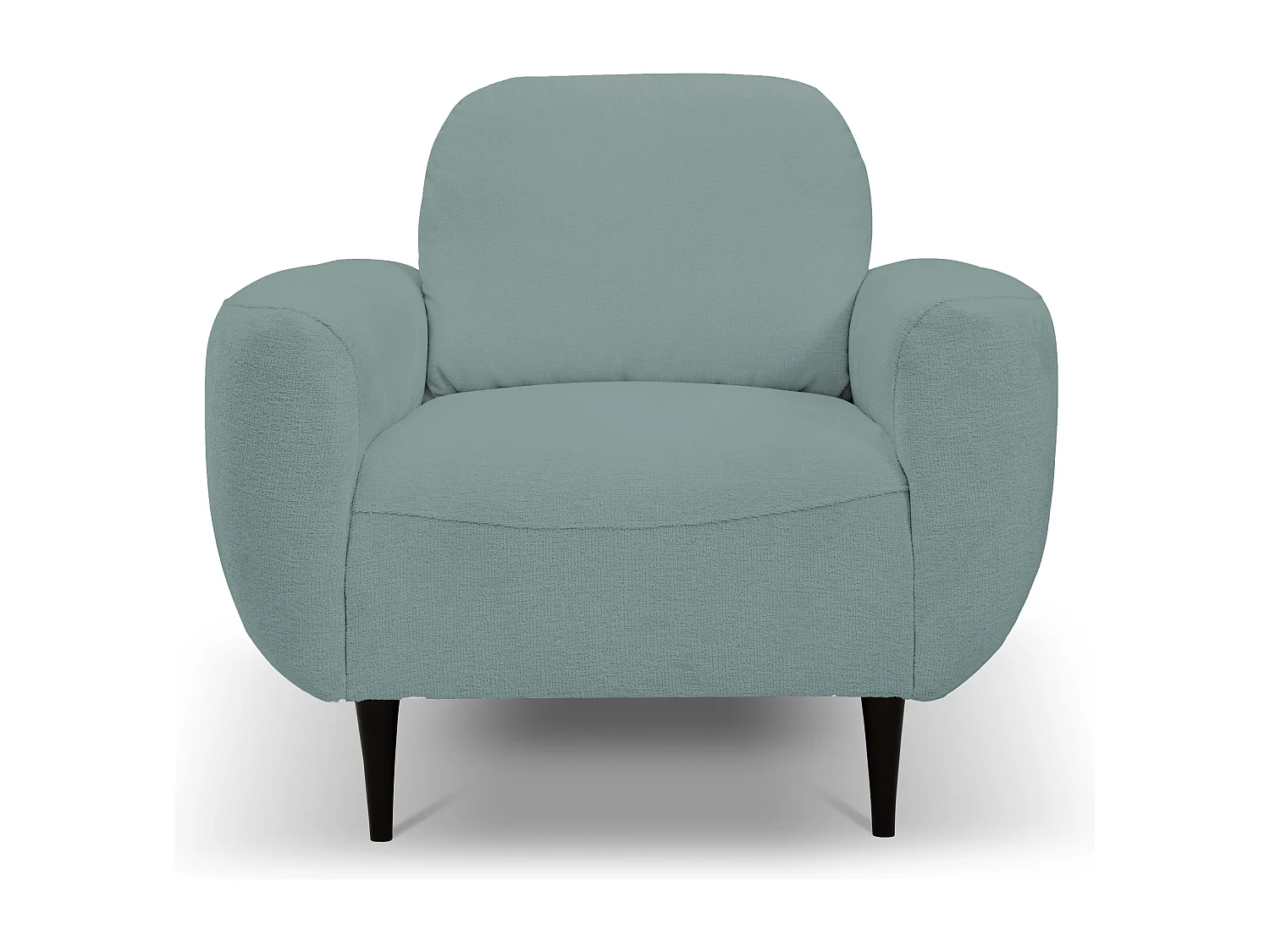 BOHO Fauteuil Moderne Elegante Stoffen Fauteuil met Houten Poten, Rugleuning en Armleuningen, 90x91x102cm MÜNZE