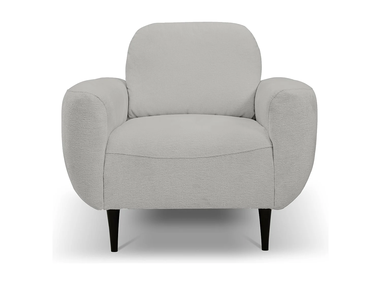 Fotel BOHO nowoczesny elegancki z drewnianymi nogami, z oparciem i podłokietnikami, do salonu i biura, rozmiar: 90x91x102cm SZARY