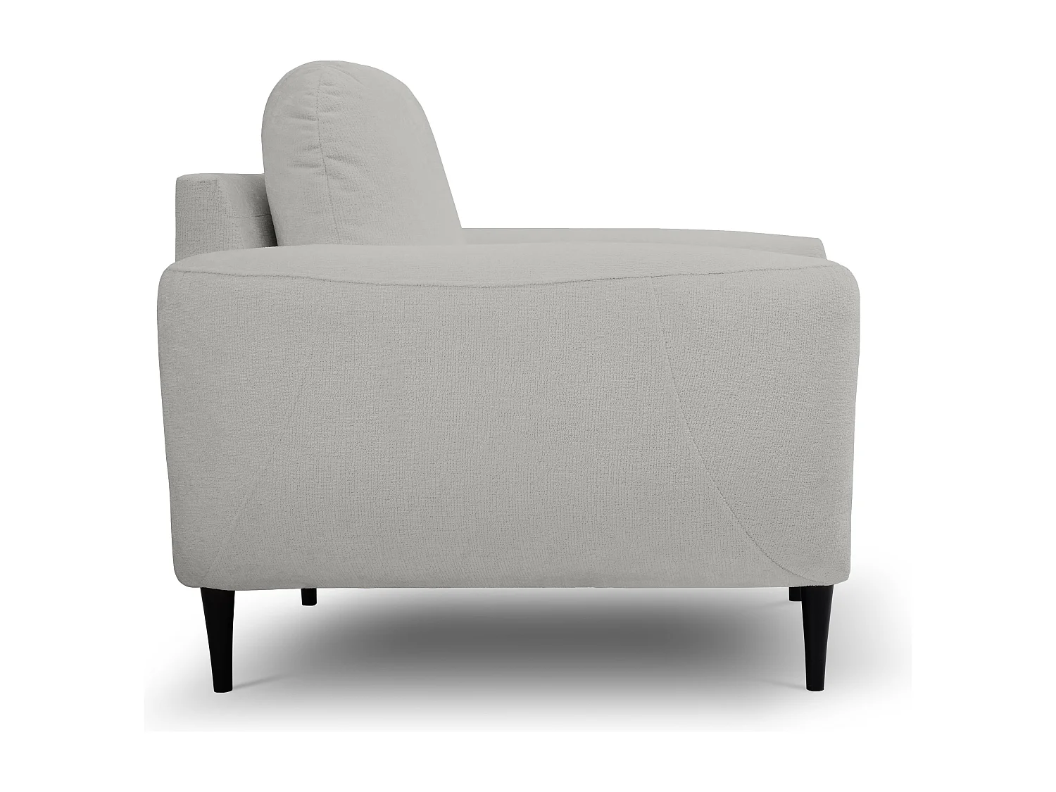 Fotel BOHO nowoczesny elegancki z drewnianymi nogami, z oparciem i podłokietnikami, do salonu i biura, rozmiar: 90x91x102cm SZARY