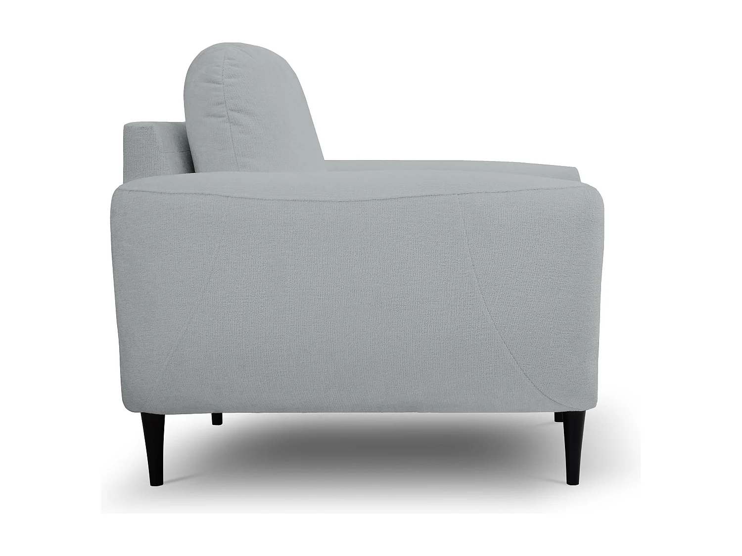 Fotel BOHO nowoczesny elegancki z drewnianymi nogami, z oparciem i podłokietnikami, do salonu i biura, rozmiar: 90x91x102cm CIEMNOSZARY