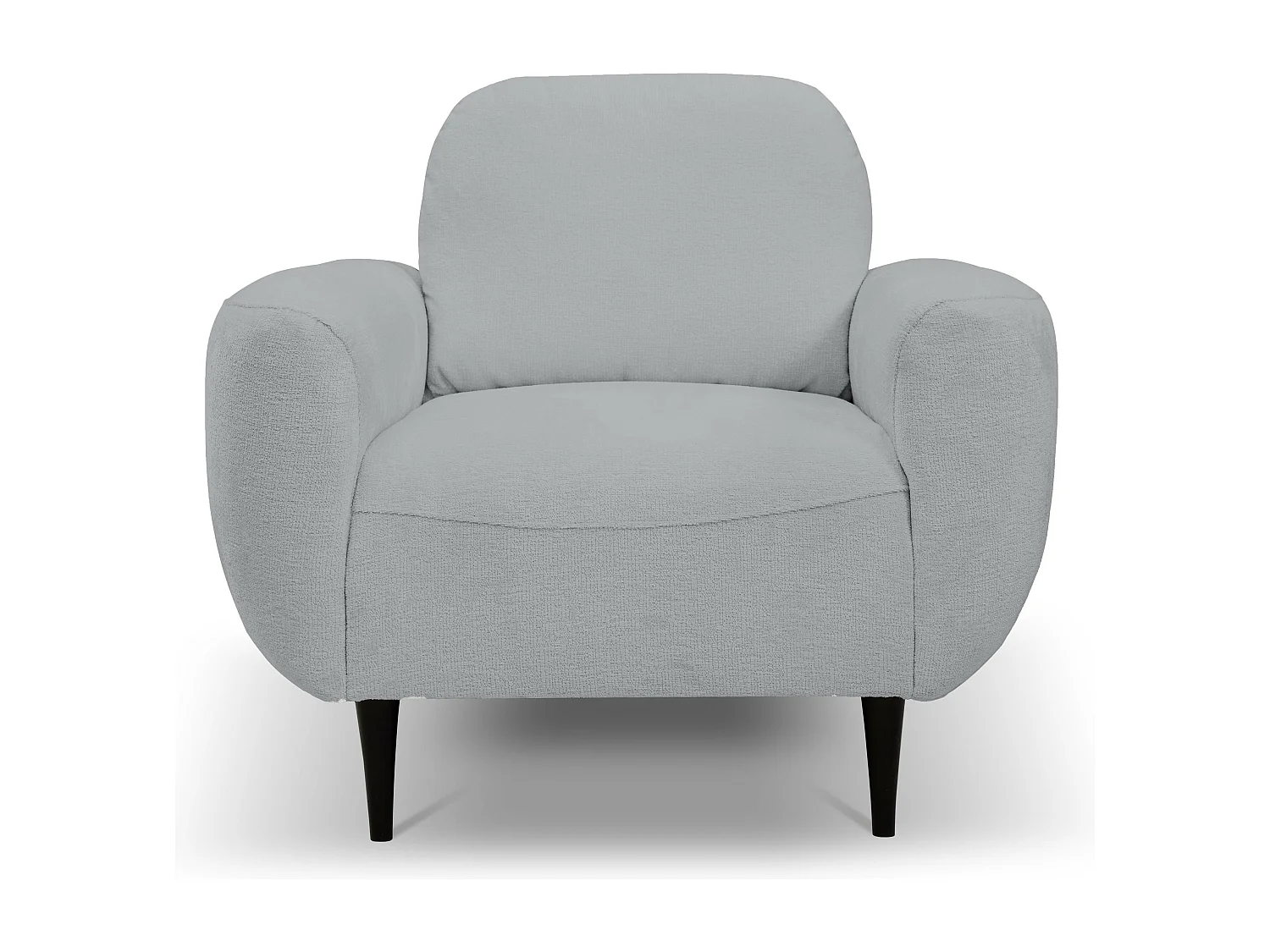 Fauteuil BOHO Moderne élégante chaise rembourrée avec pieds en bois, dossier et accoudoirs, 90x91x102 cm GRIS FONCÉ